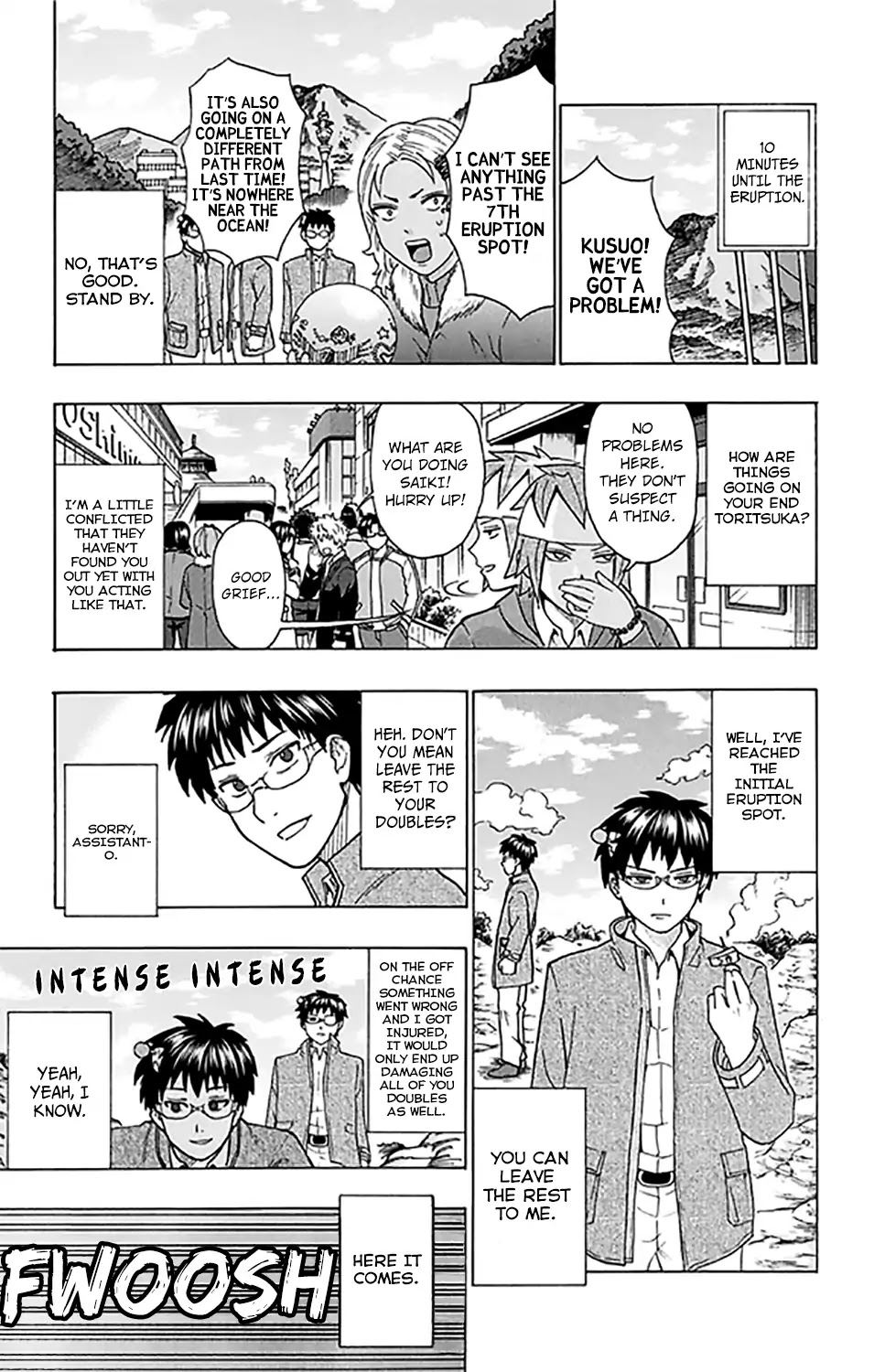 Saiki Kusuo no Sainan Chapter 278 page 10 - Chapter 278: PSIving the World from a CataPSItrophic Natural DiPSIster!