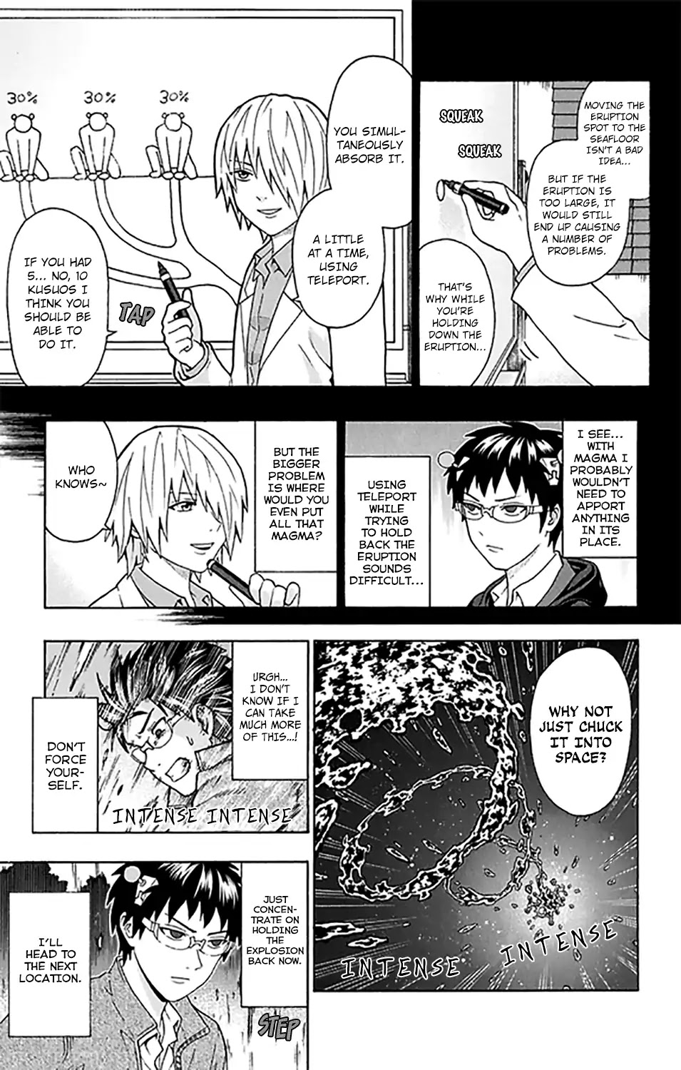 Saiki Kusuo no Sainan Chapter 278 page 12 - Chapter 278: PSIving the World from a CataPSItrophic Natural DiPSIster!