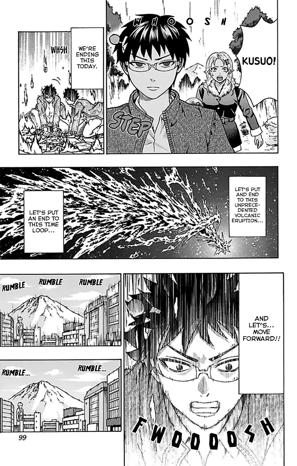 Saiki Kusuo no Sainan Chapter 278 page 14 - Chapter 278: PSIving the World from a CataPSItrophic Natural DiPSIster!