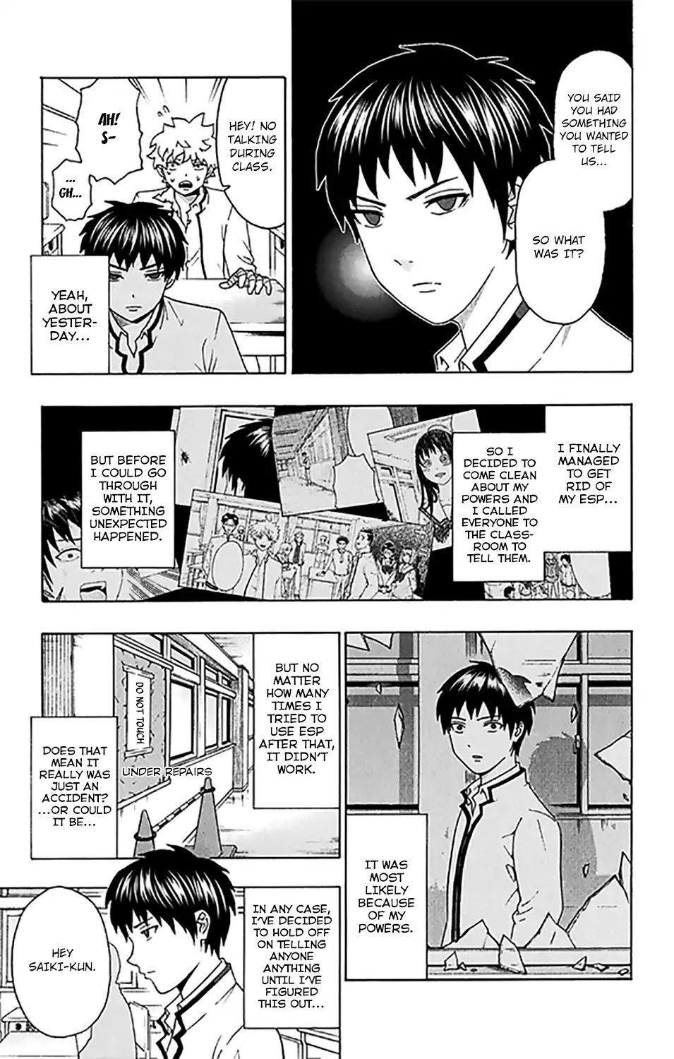 Saiki Kusuo no Sainan Chapter 280 page 9 - Chapter 280: The RePSIval of Saiki Kusuo (First Half)