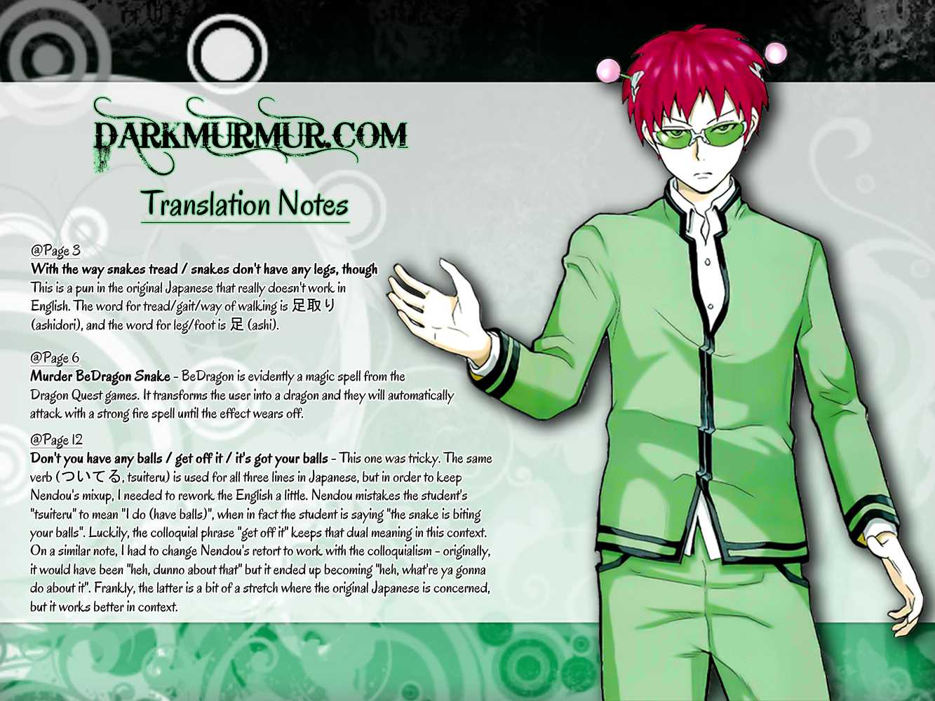 Saiki Kusuo no Sainan Chapter 3 page 18 - Chapter 3: The Jet-Black Wing, Kaidou Shun