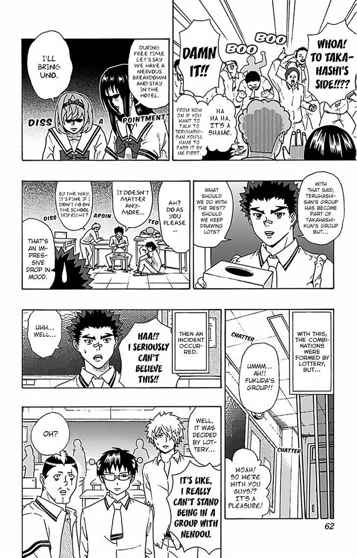 Saiki Kusuo no Sainan Chapter 55 page 9 - Chapter 55 : Who is Going to Win? The Destined Group AsPSIgnments