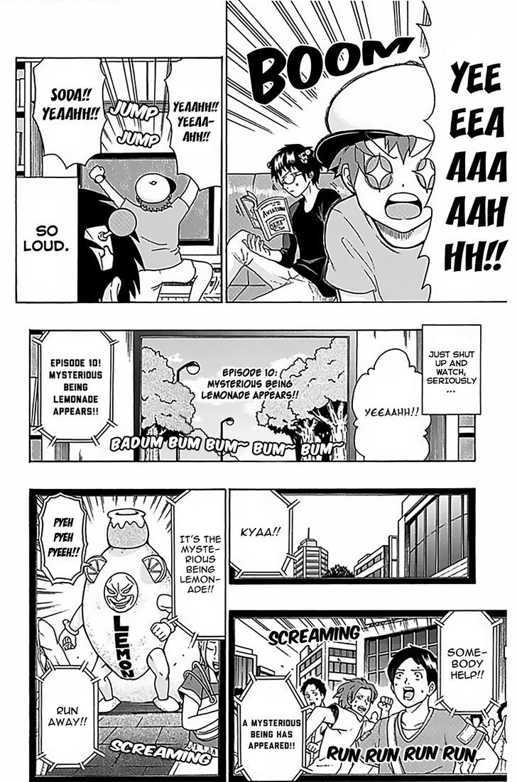 Saiki Kusuo no Sainan Chapter 63 page 14 - Chapter 63 : PSIborg Sodaman Mark II vs Mysterious Being Lemonade