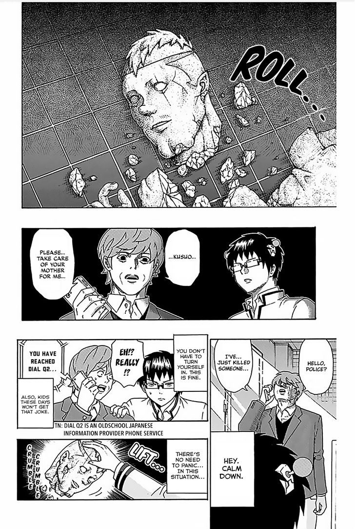 Saiki Kusuo no Sainan Chapter 72 page 7 - Chapter 72 : Make some Noise! PK Academy's School FePSIval! (2nd half)