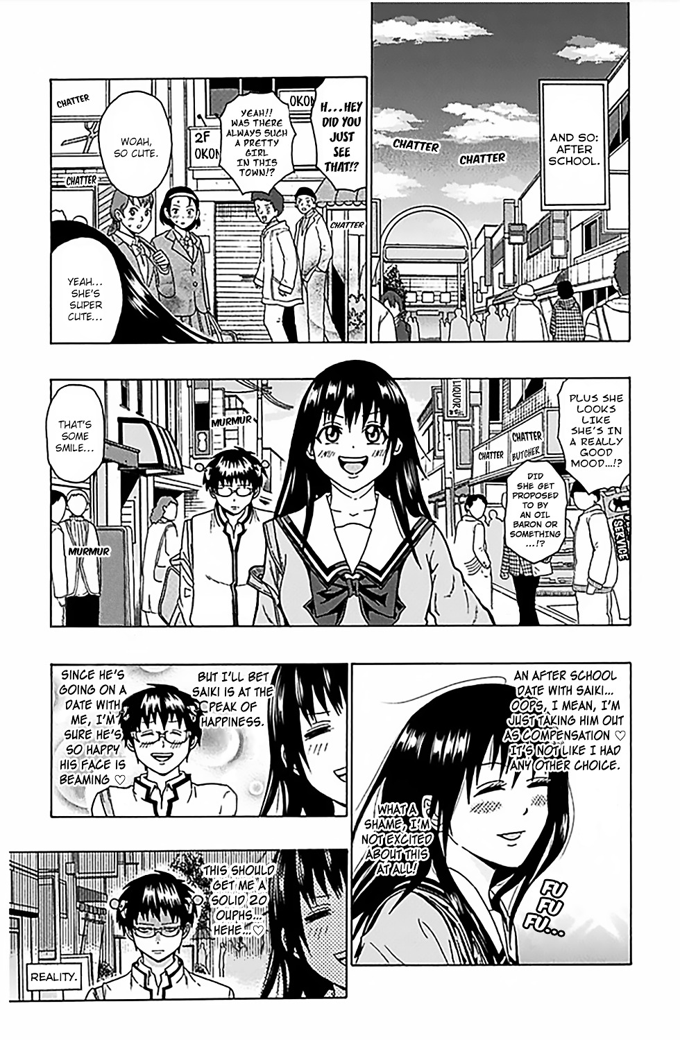 Saiki Kusuo no Sainan Chapter 76 page 10 - Chapter 76 : The Most PSItunningly Beautiful Girl vs the Man Who Will Never Fall ...