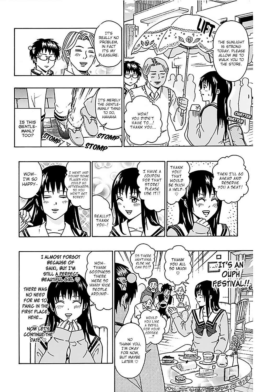 Saiki Kusuo no Sainan Chapter 76 page 15 - Chapter 76 : The Most PSItunningly Beautiful Girl vs the Man Who Will Never Fall ...