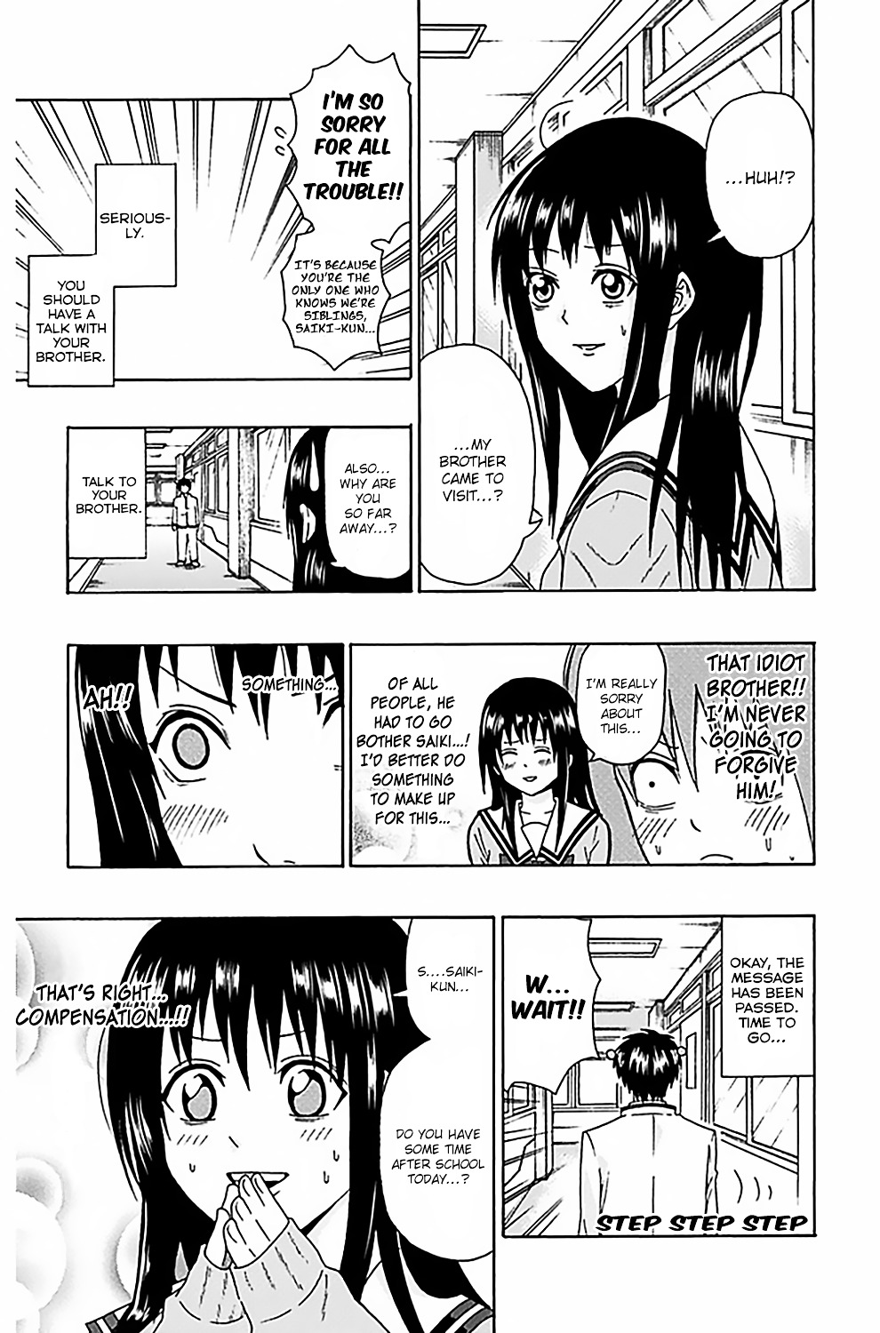 Saiki Kusuo no Sainan Chapter 76 page 8 - Chapter 76 : The Most PSItunningly Beautiful Girl vs the Man Who Will Never Fall ...