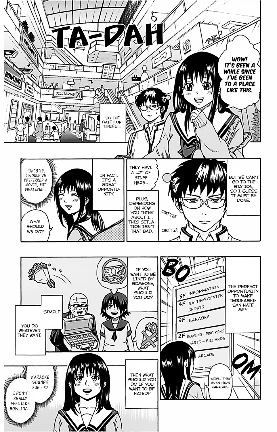 Saiki Kusuo no Sainan Chapter 77.2 page 10 - Chapter 77 v2 : v2 The Most PSItunningly Beautiful Girl vs the Man Who Will Never Fa...