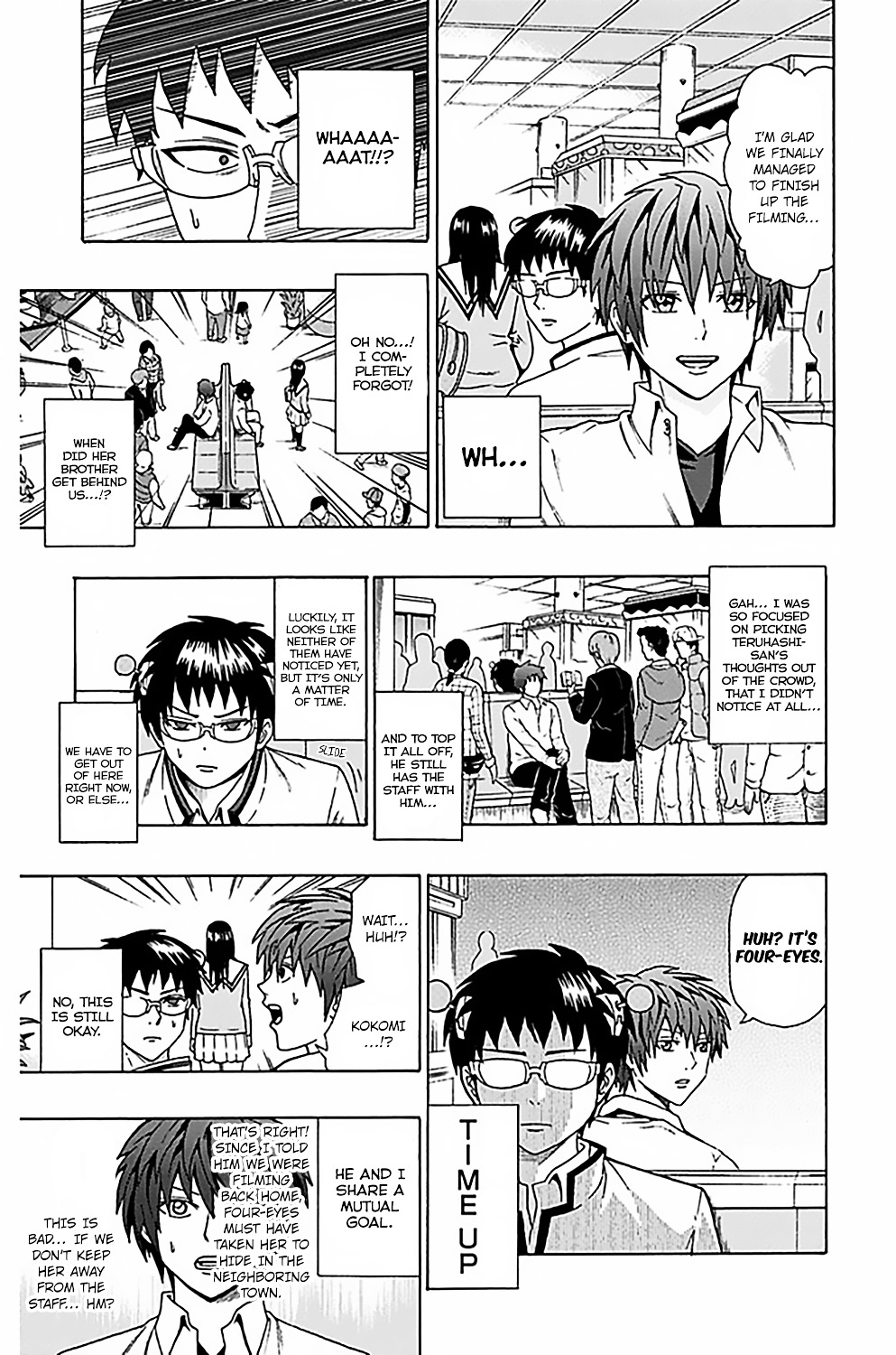 Saiki Kusuo no Sainan Chapter 77.2 page 14 - Chapter 77 v2 : v2 The Most PSItunningly Beautiful Girl vs the Man Who Will Never Fa...