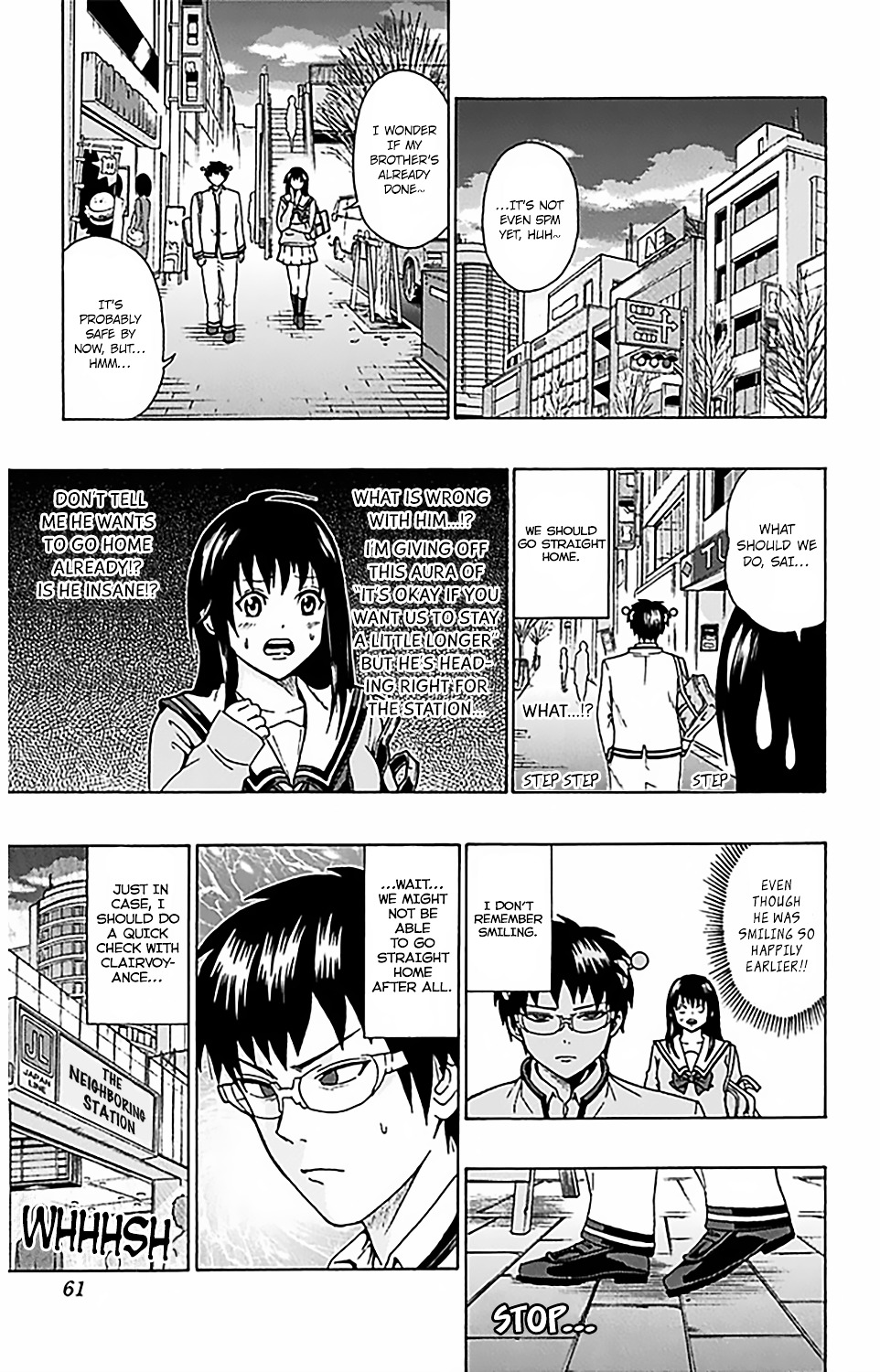 Saiki Kusuo no Sainan Chapter 77.2 page 8 - Chapter 77 v2 : v2 The Most PSItunningly Beautiful Girl vs the Man Who Will Never Fa...