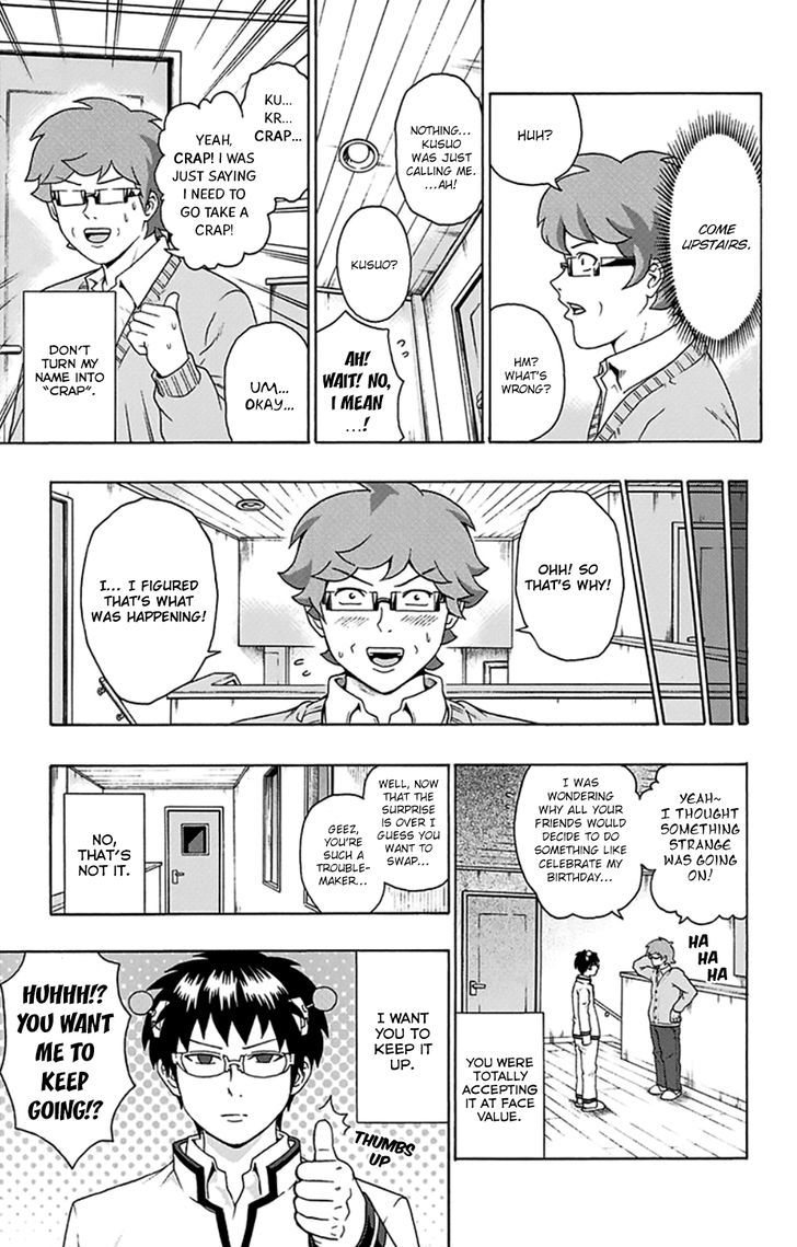 Saiki Kusuo no Sainan Chapter 99 page 6 - Chapter 99 : PSImashing! Surprise Party (Second Half)