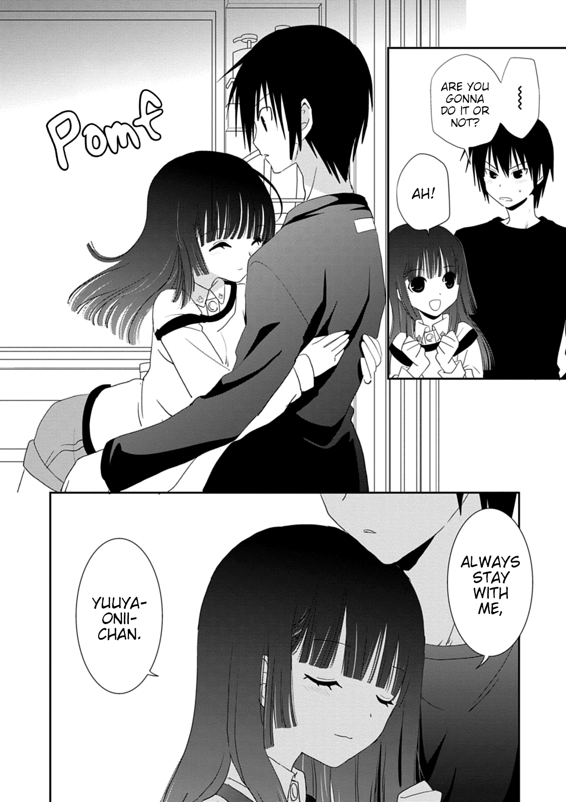 Saikin, Imouto no Yousu ga Chotto Okashii n da ga. Chapter 33 page 10 - Chapter 33: Then... Hold Me Tight Right Here!
