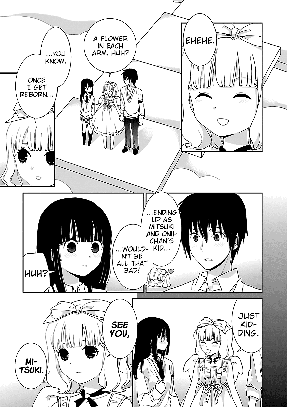 Saikin, Imouto no Yousu ga Chotto Okashii n da ga. Chapter 54 page 12 - Chapter 54: I'm Back, Onii-Chan. [END]
