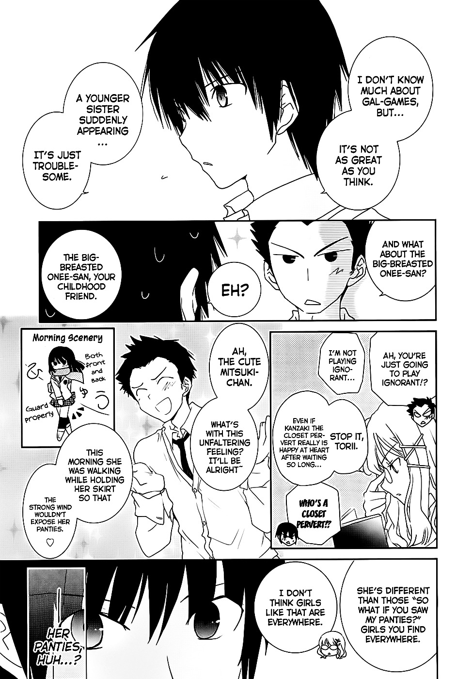 Saikin, Imouto no Yousu ga Chotto Okashii n da ga. Chapter 6 page 19 - Chapter 6 : Scene 6 - I'm troubled, read the Atmosphere, Idiot