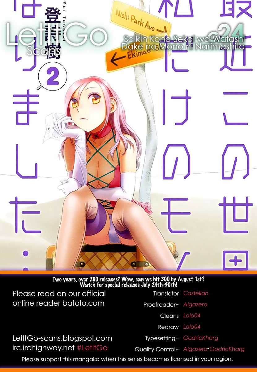 Saikin Kono Sekai wa Watashi dake no Mono ni Narimashita...... Chapter 24 page 1 - Chapter 24 : The Door That Won't Open.