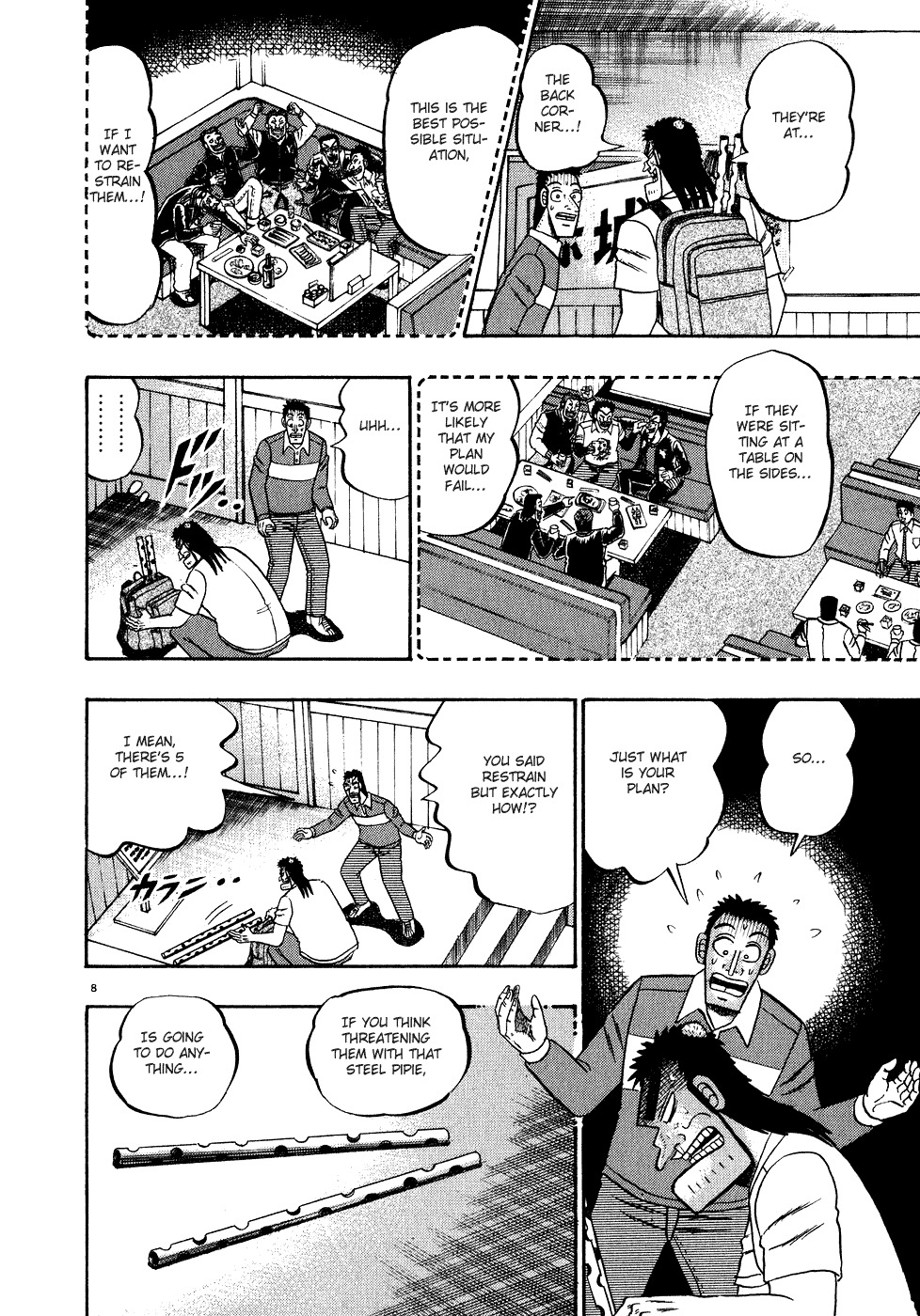 Saikyou Densetsu Kurosawa Chapter 63 page 8 - Chapter 63: Trouble in Akagi