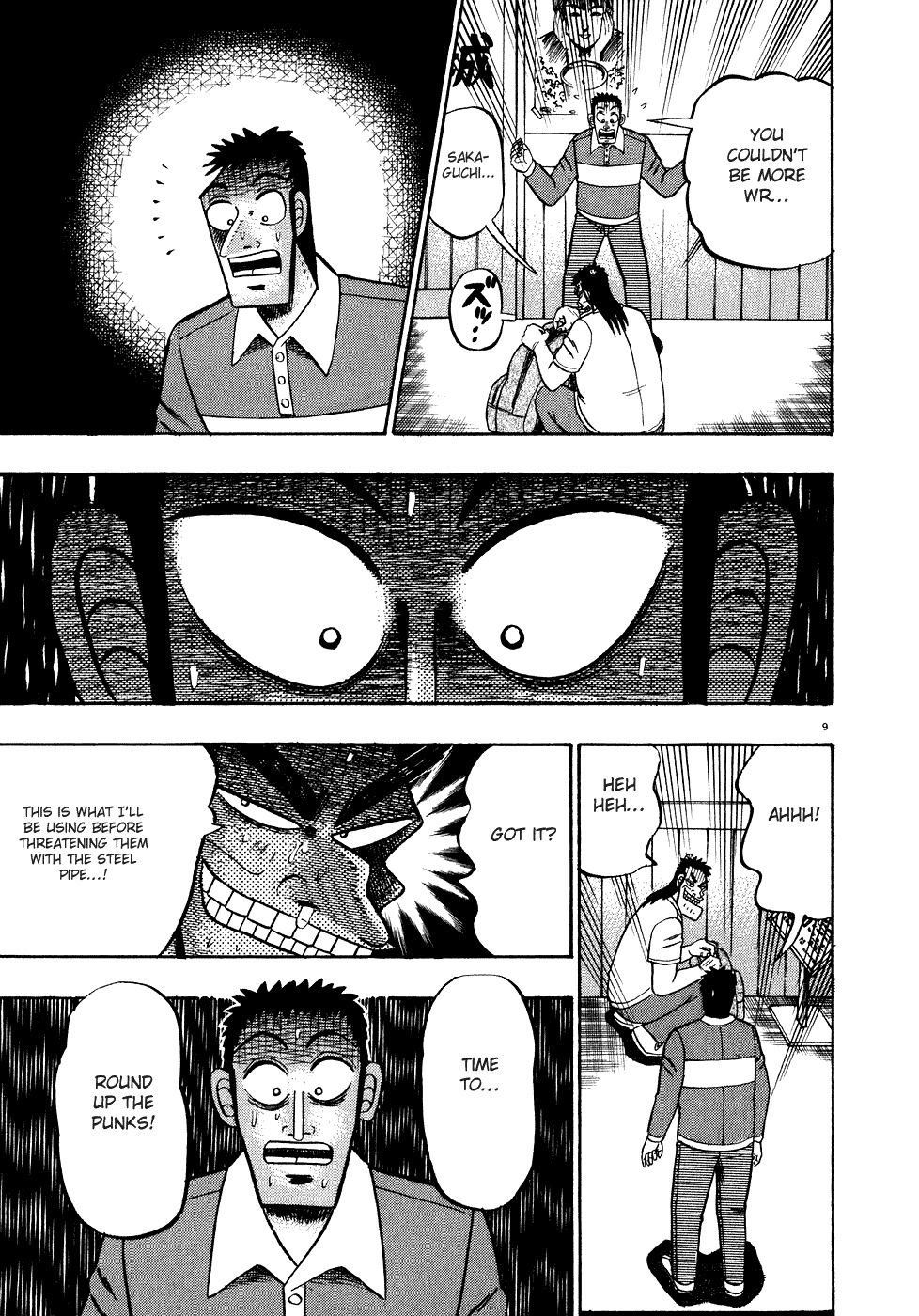 Saikyou Densetsu Kurosawa Chapter 63 page 9 - Chapter 63: Trouble in Akagi