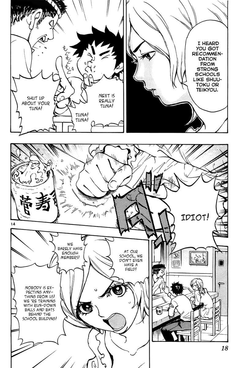 Saikyou! Toritsu Aoizaka Koukou Yakyuubu Chapter 1 page 18 - Chapter 1: Smiling in a Pinch Gets You the Victory