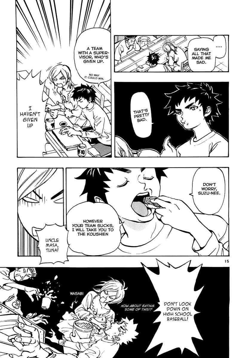 Saikyou! Toritsu Aoizaka Koukou Yakyuubu Chapter 1 page 19 - Chapter 1: Smiling in a Pinch Gets You the Victory