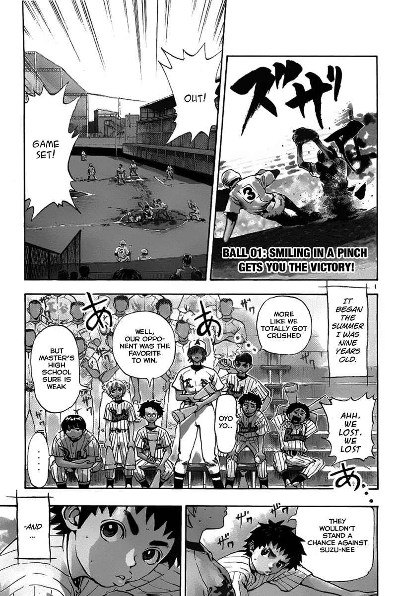 Saikyou! Toritsu Aoizaka Koukou Yakyuubu Chapter 1 page 6 - Chapter 1: Smiling in a Pinch Gets You the Victory