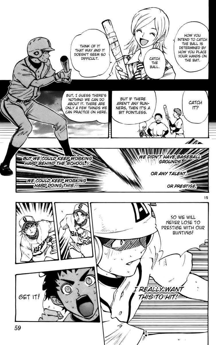 Saikyou! Toritsu Aoizaka Koukou Yakyuubu Chapter 25 page 15 - Chapter 25: The Counterattack Begins!