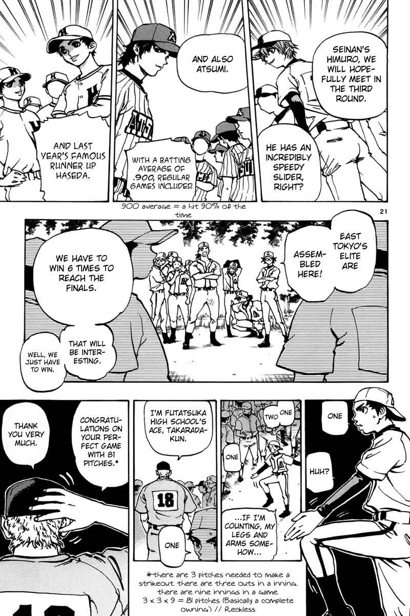 Saikyou! Toritsu Aoizaka Koukou Yakyuubu Chapter 4 page 22 - Chapter 4: Start of the East Tokyo Tournament!