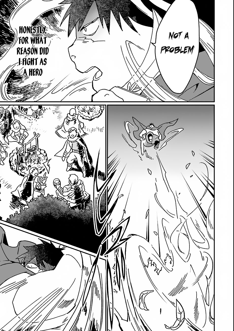 Saikyou Yuusha wa Oharai Hako: Maou ni nattara zutto Ore no Musou Return Chapter 3 page 8 - Chapter 3: The Hero Saves His Comrades
