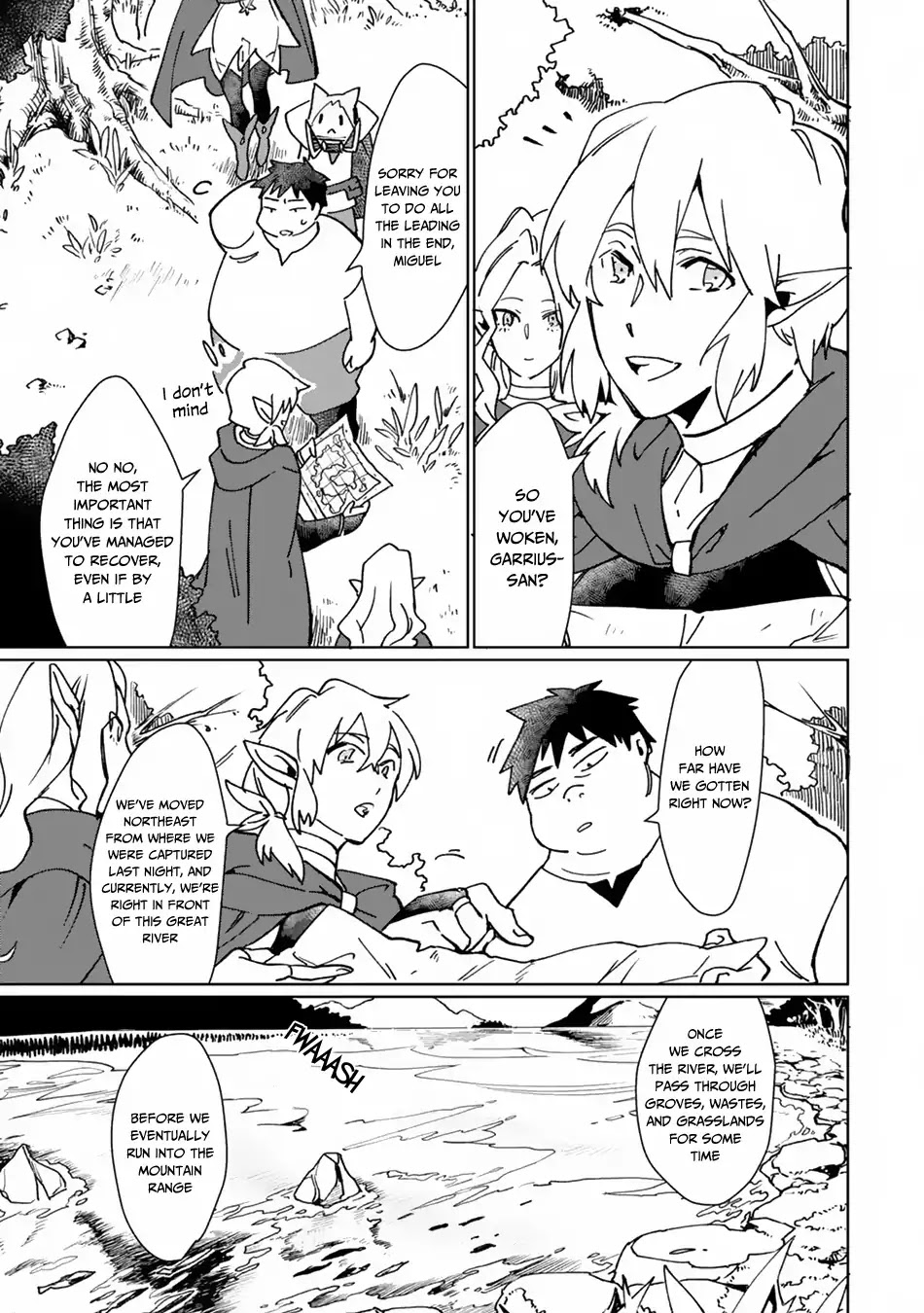 Saikyou Yuusha wa Oharai Hako: Maou ni nattara zutto Ore no Musou Return Chapter 4 page 8 - Chapter 4: The Hero Crosses a Great River