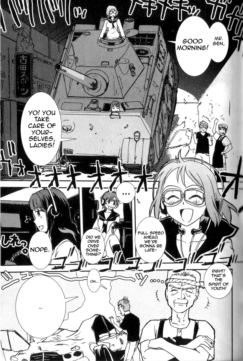 Sailor Fuku to Juusensha Chapter 1 page 10 - Chapter 1: Go to School! Nora Middle School Tank Association