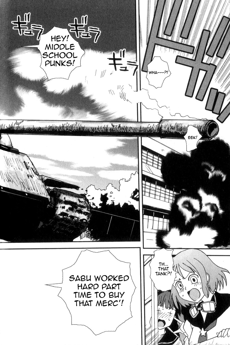 Sailor Fuku to Juusensha Chapter 1 page 15 - Chapter 1: Go to School! Nora Middle School Tank Association