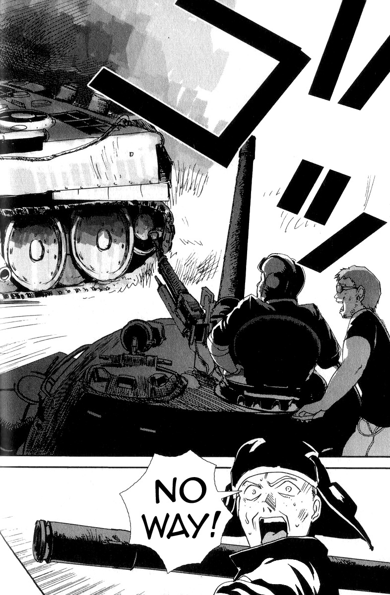 Sailor Fuku to Juusensha Chapter 1 page 33 - Chapter 1: Go to School! Nora Middle School Tank Association