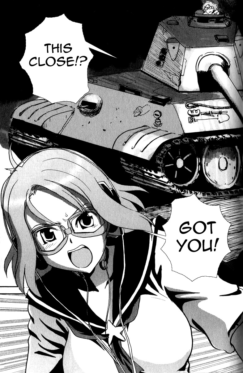 Sailor Fuku to Juusensha Chapter 1 page 34 - Chapter 1: Go to School! Nora Middle School Tank Association