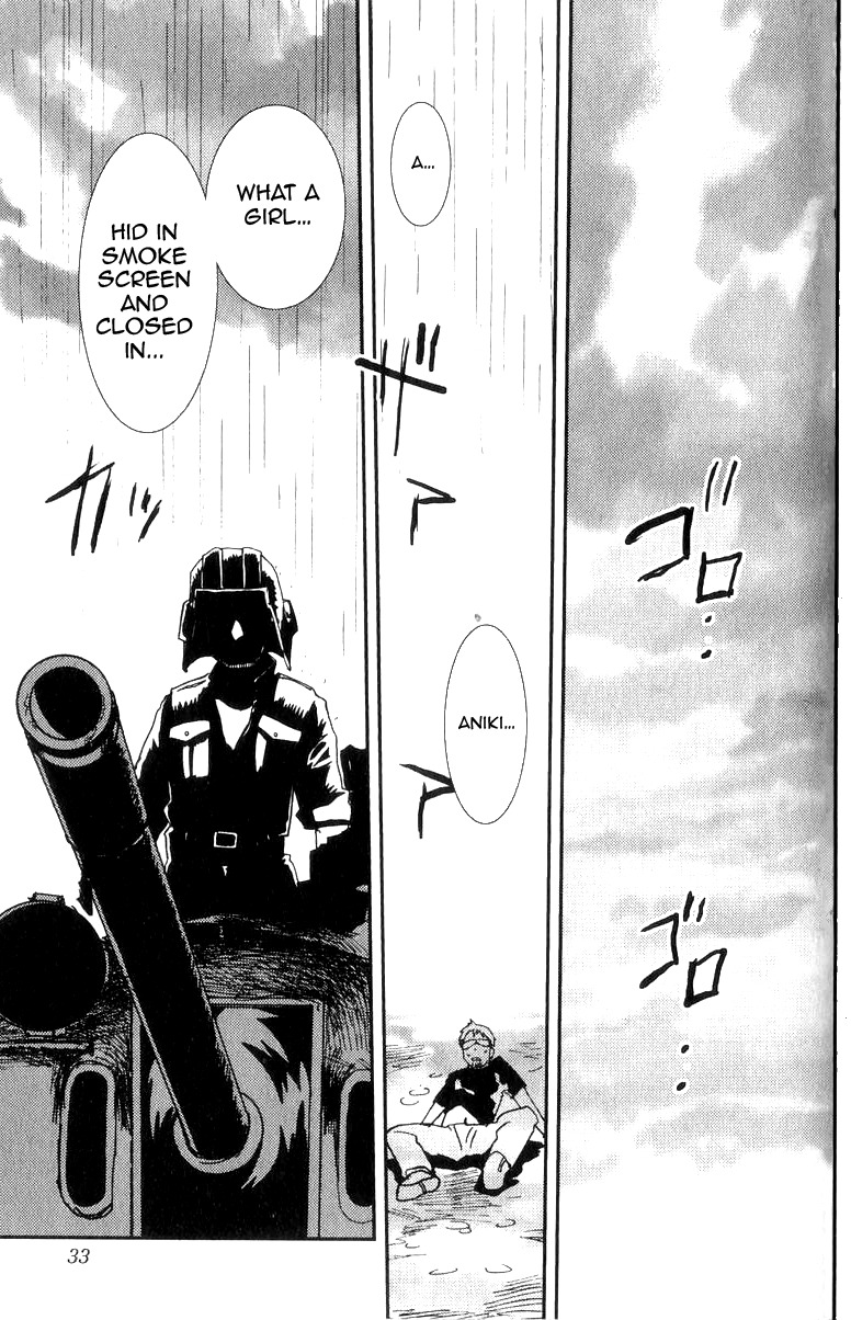 Sailor Fuku to Juusensha Chapter 1 page 36 - Chapter 1: Go to School! Nora Middle School Tank Association