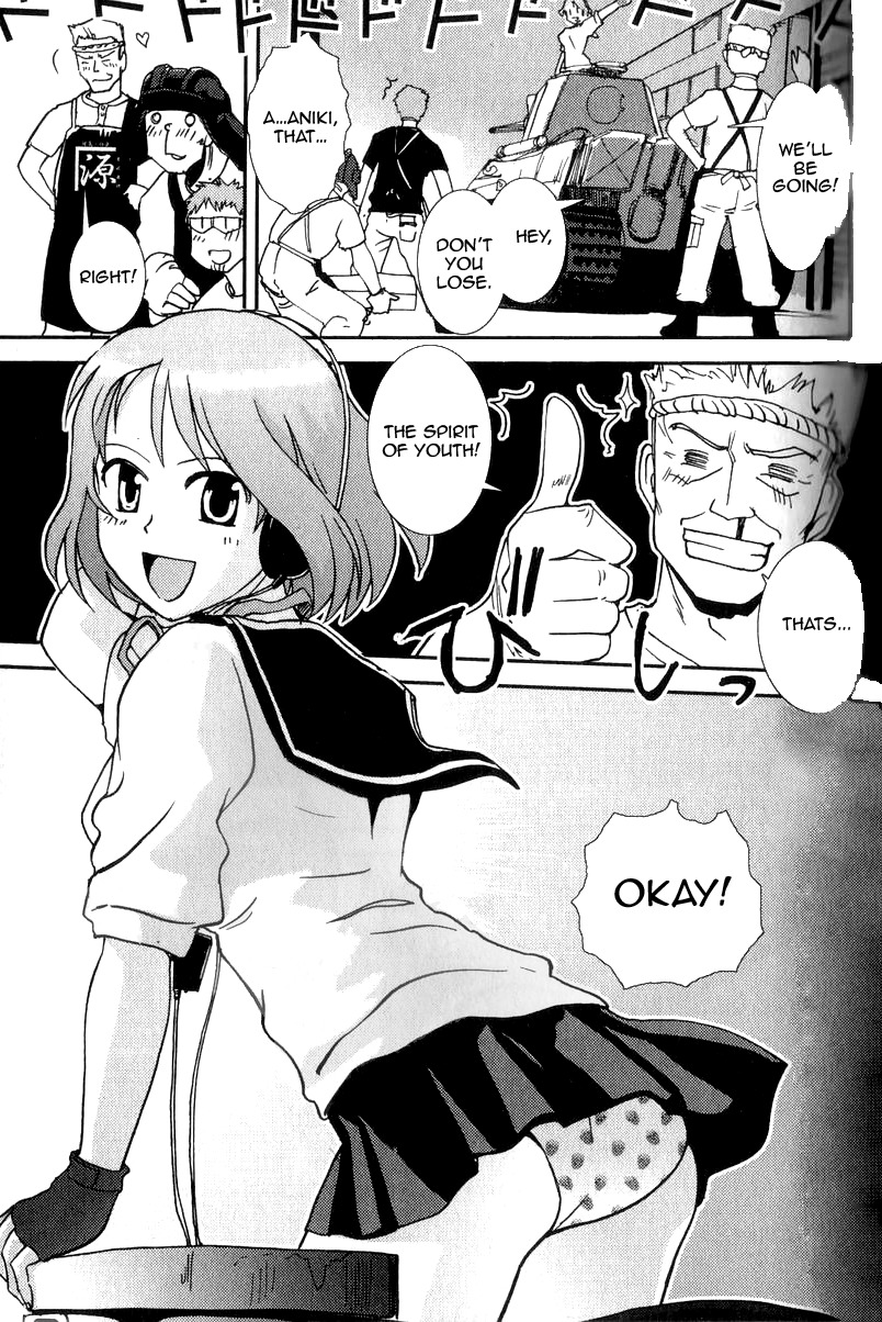 Sailor Fuku to Juusensha Chapter 1 page 42 - Chapter 1: Go to School! Nora Middle School Tank Association