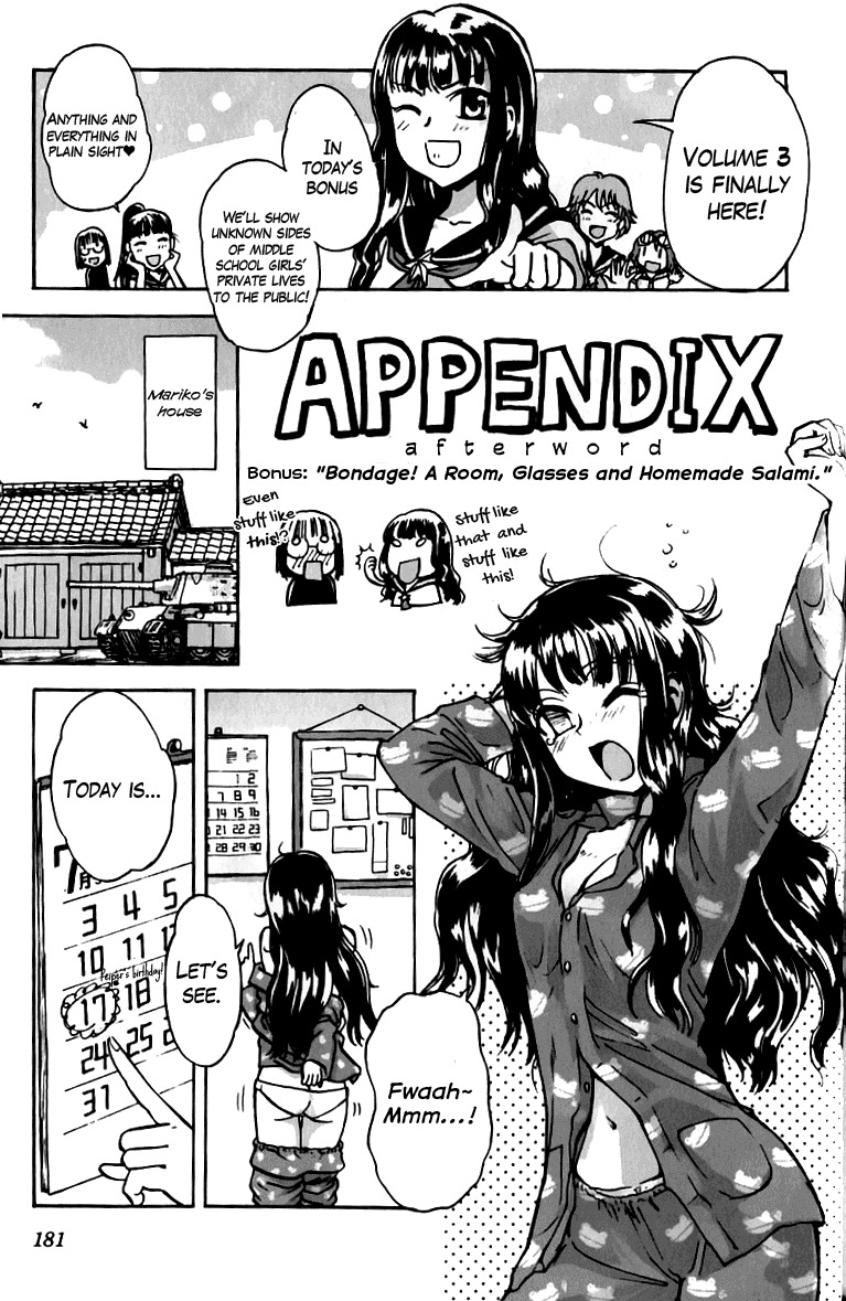 Sailor Fuku to Juusensha Chapter 12.5 page 1 - Chapter 12.5: Bonus: Bondage! A Room, Glasses and Homemade Salami