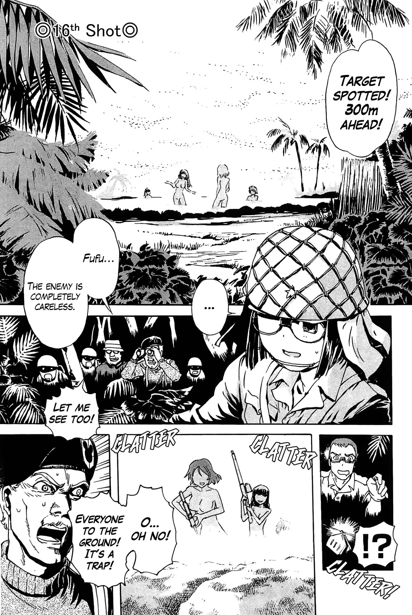 Sailor Fuku to Juusensha Chapter 16 page 1 - Chapter 16: Take a Bath! The Road to Women's Bath is a Road to Valhalla