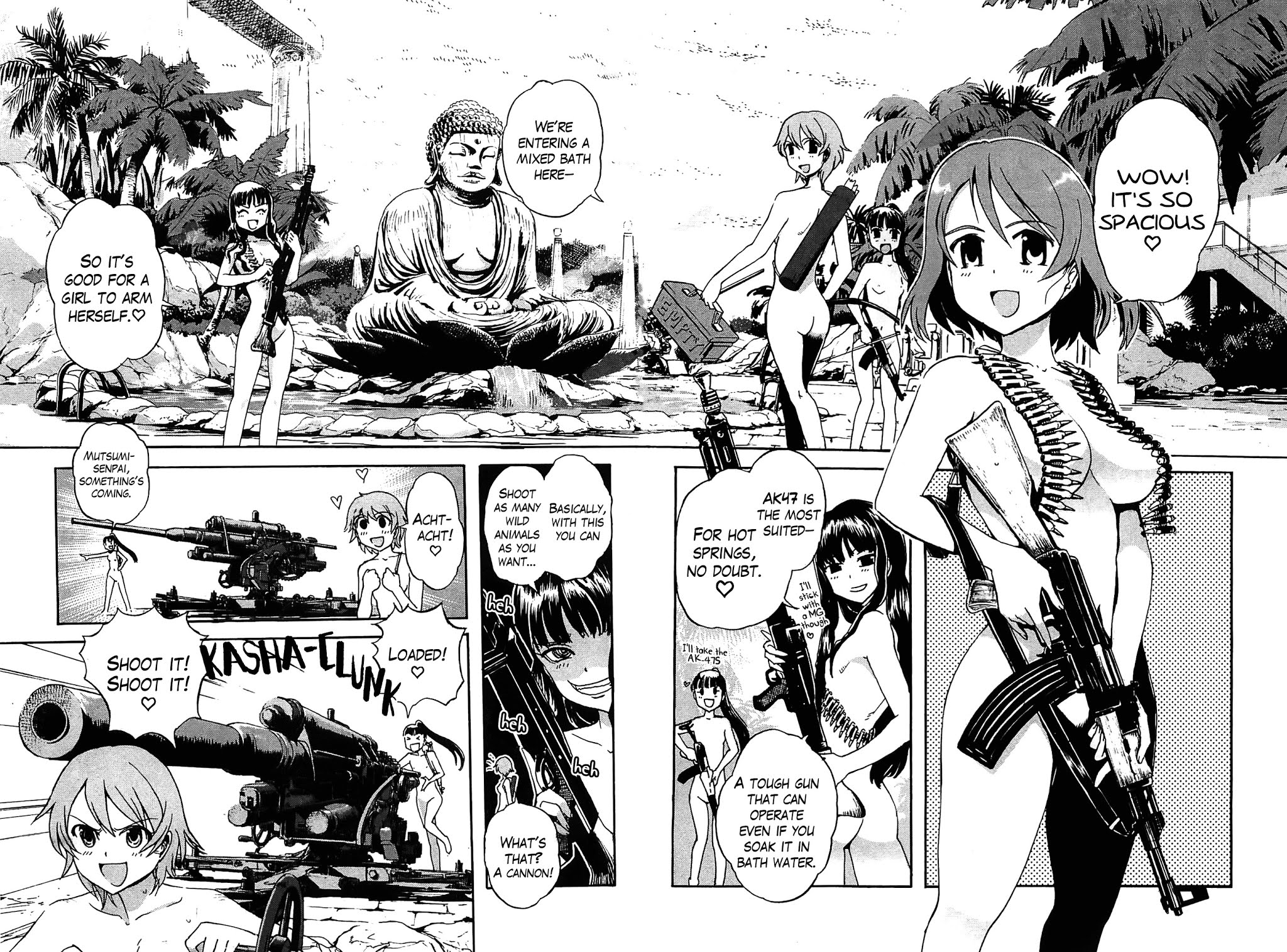 Sailor Fuku to Juusensha Chapter 16 page 15 - Chapter 16: Take a Bath! The Road to Women's Bath is a Road to Valhalla