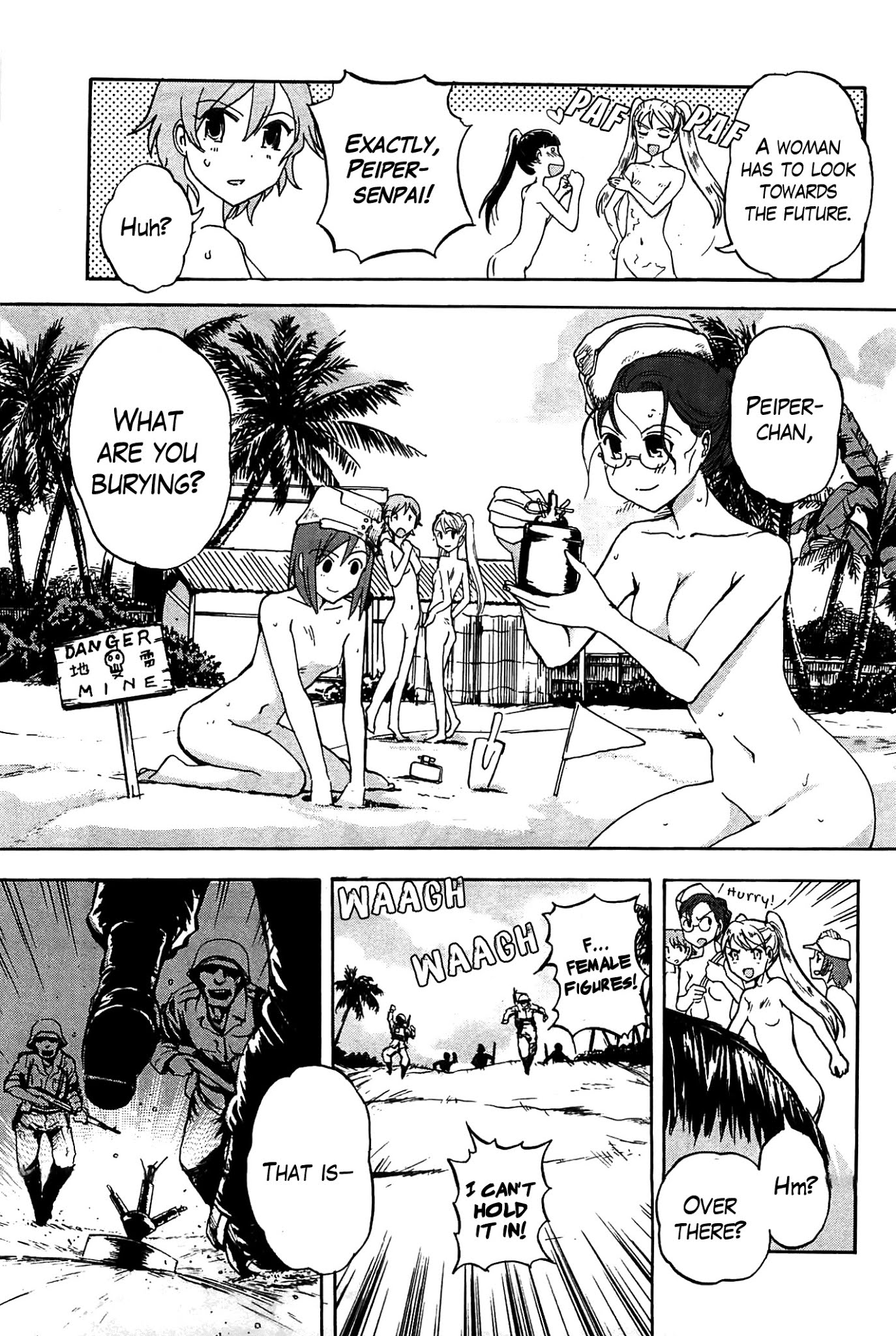 Sailor Fuku to Juusensha Chapter 16 page 20 - Chapter 16: Take a Bath! The Road to Women's Bath is a Road to Valhalla