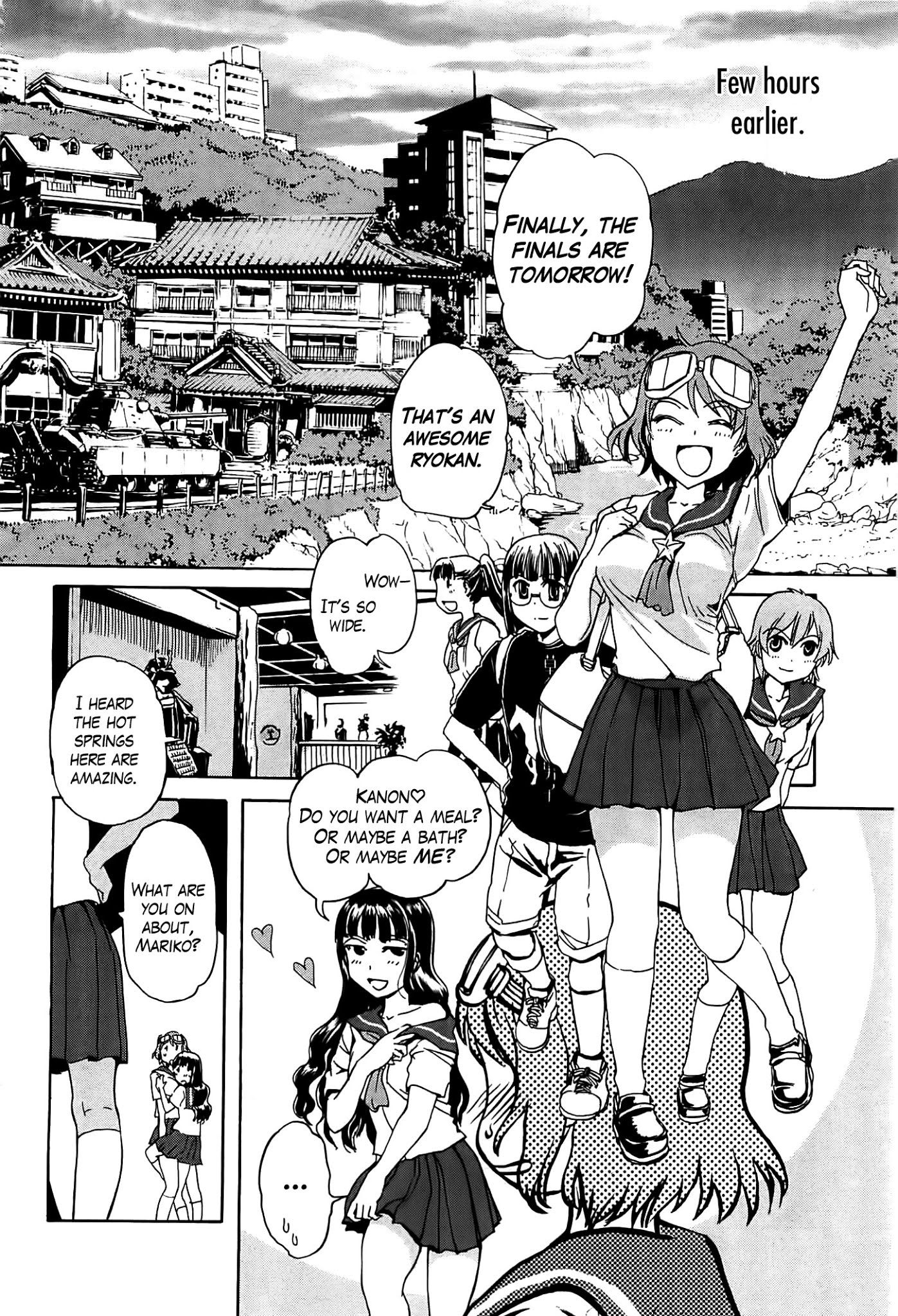 Sailor Fuku to Juusensha Chapter 16 page 3 - Chapter 16: Take a Bath! The Road to Women's Bath is a Road to Valhalla