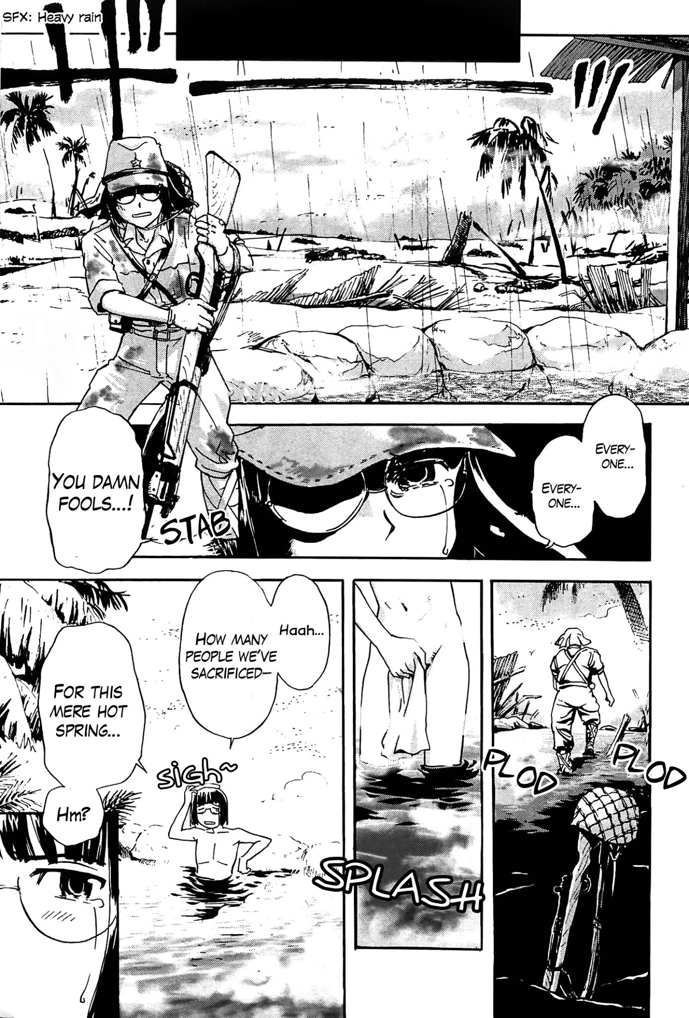 Sailor Fuku to Juusensha Chapter 16 page 35 - Chapter 16: Take a Bath! The Road to Women's Bath is a Road to Valhalla