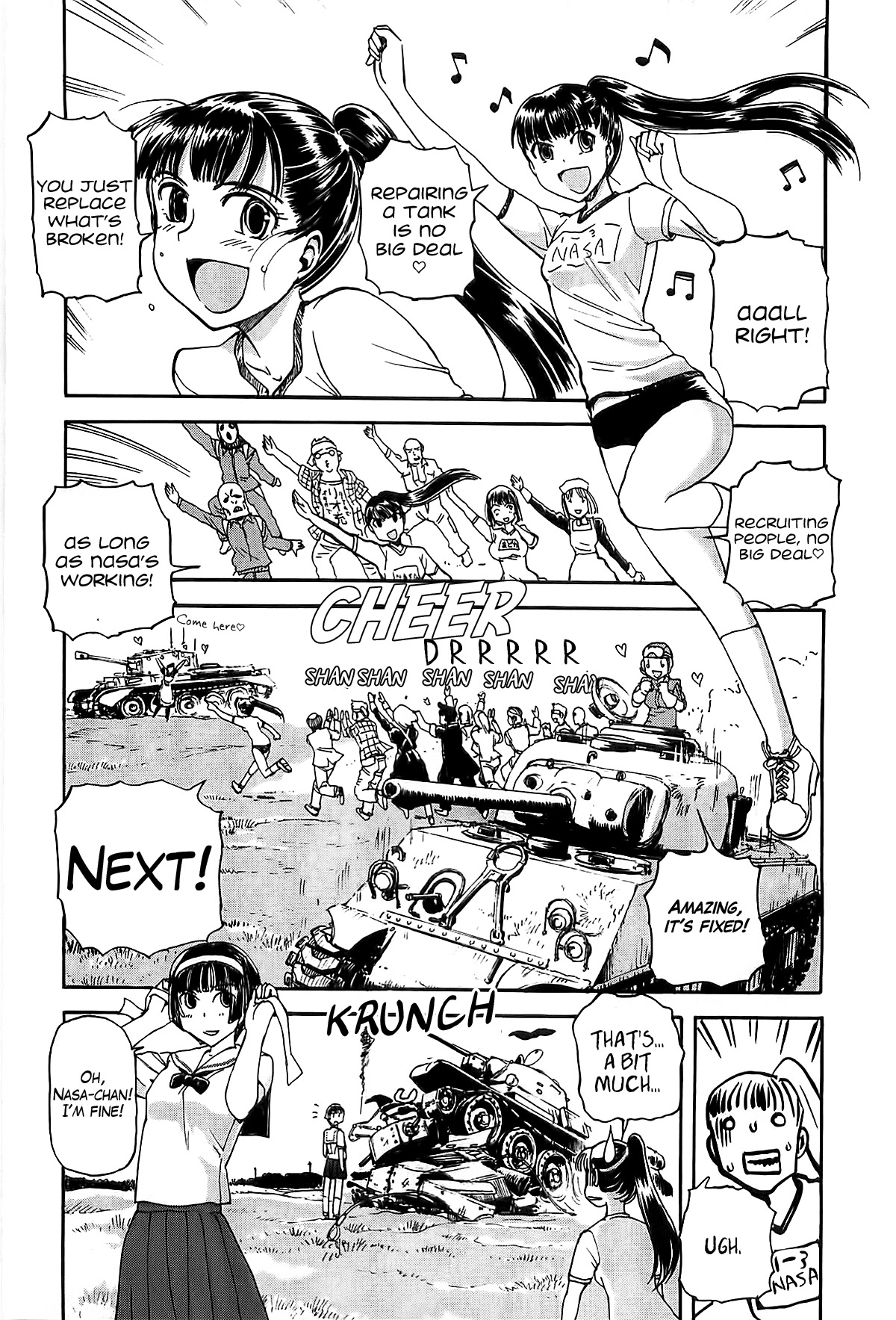 Sailor Fuku to Juusensha Chapter 18 page 14 - Chapter 18: Let's Settle This! The Strongest Tank Riders in Kanto!!