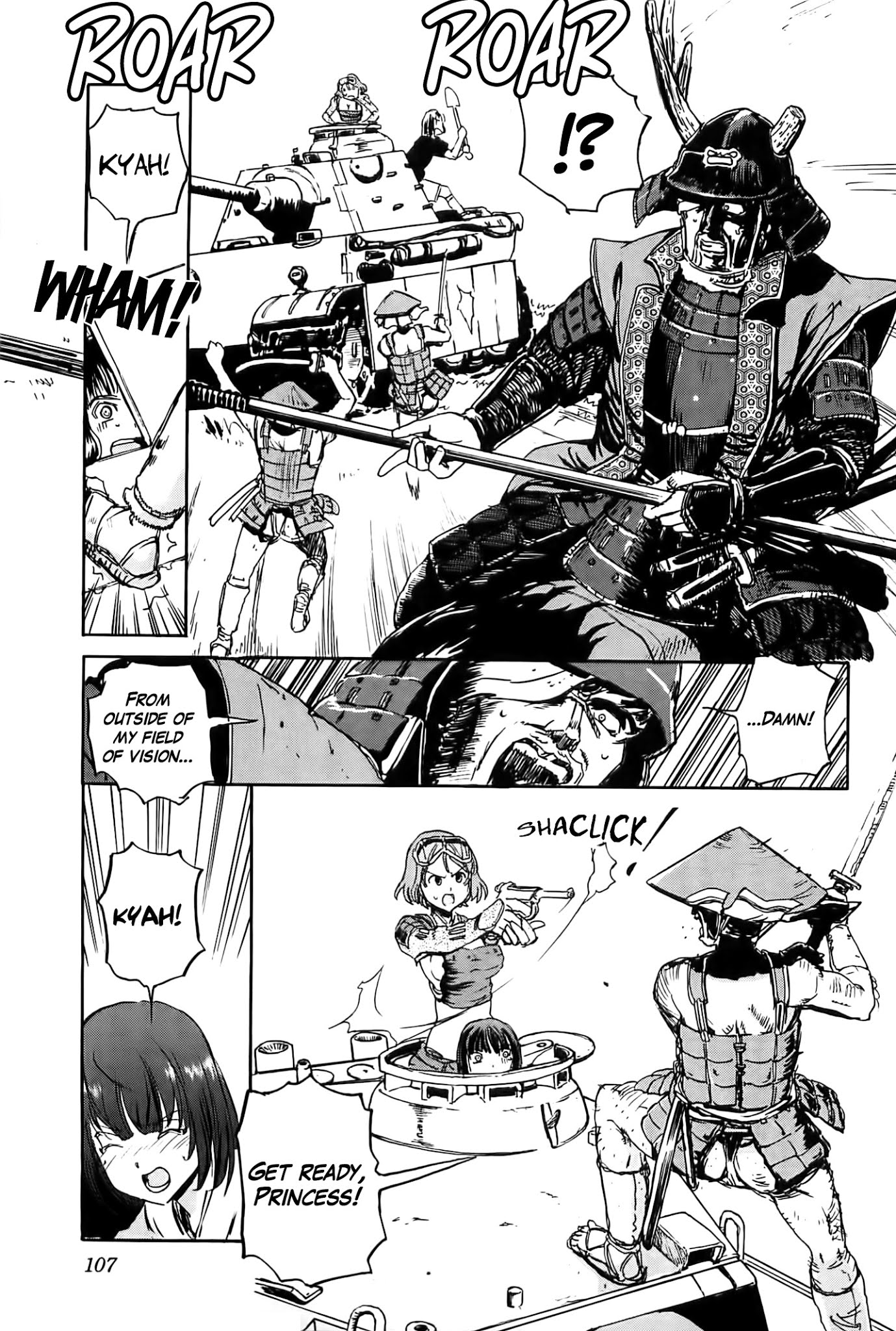 Sailor Fuku to Juusensha Chapter 19 page 12 - Chapter 19: Revolt! Sengoku Institute and the Battlefield Princess
