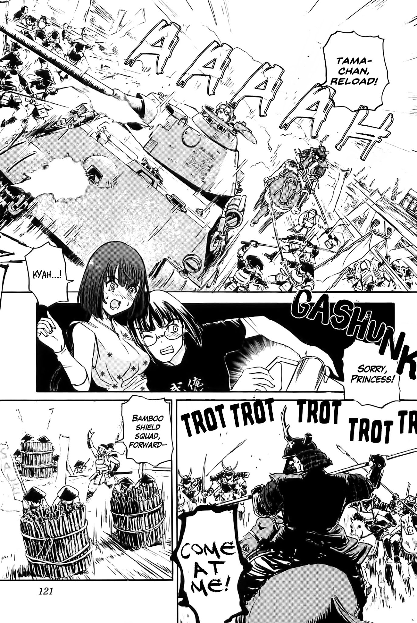 Sailor Fuku to Juusensha Chapter 19 page 25 - Chapter 19: Revolt! Sengoku Institute and the Battlefield Princess