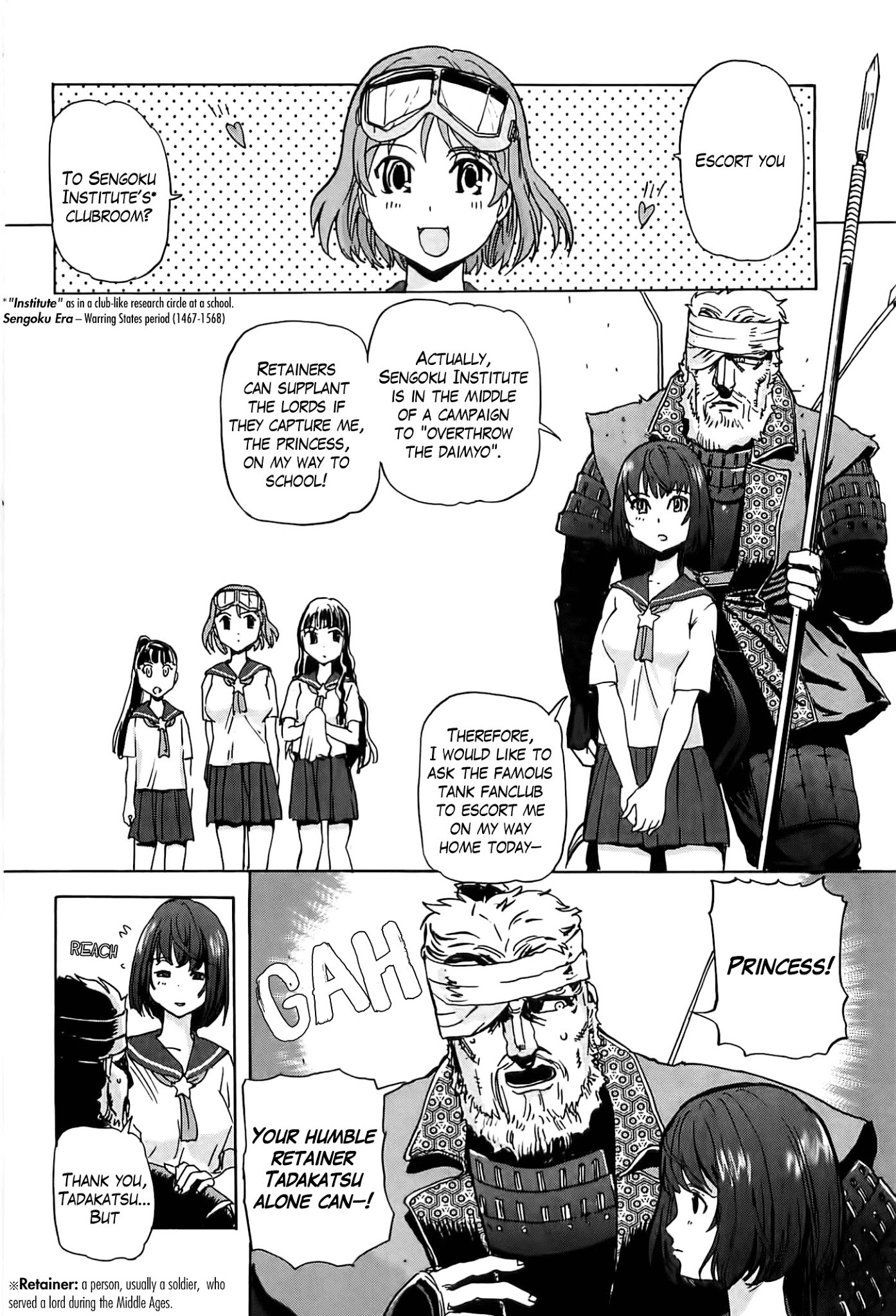 Sailor Fuku to Juusensha Chapter 19 page 3 - Chapter 19: Revolt! Sengoku Institute and the Battlefield Princess
