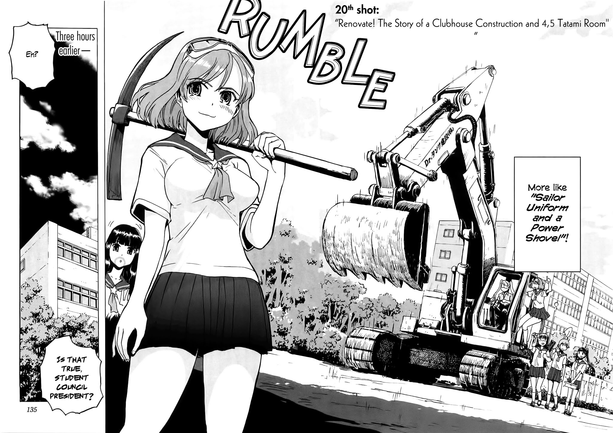 Sailor Fuku to Juusensha Chapter 20 page 2 - Chapter 20: Reform! The Story of a Clubhouse Construction and 4,5 Tatami Mats (Ver. 2)