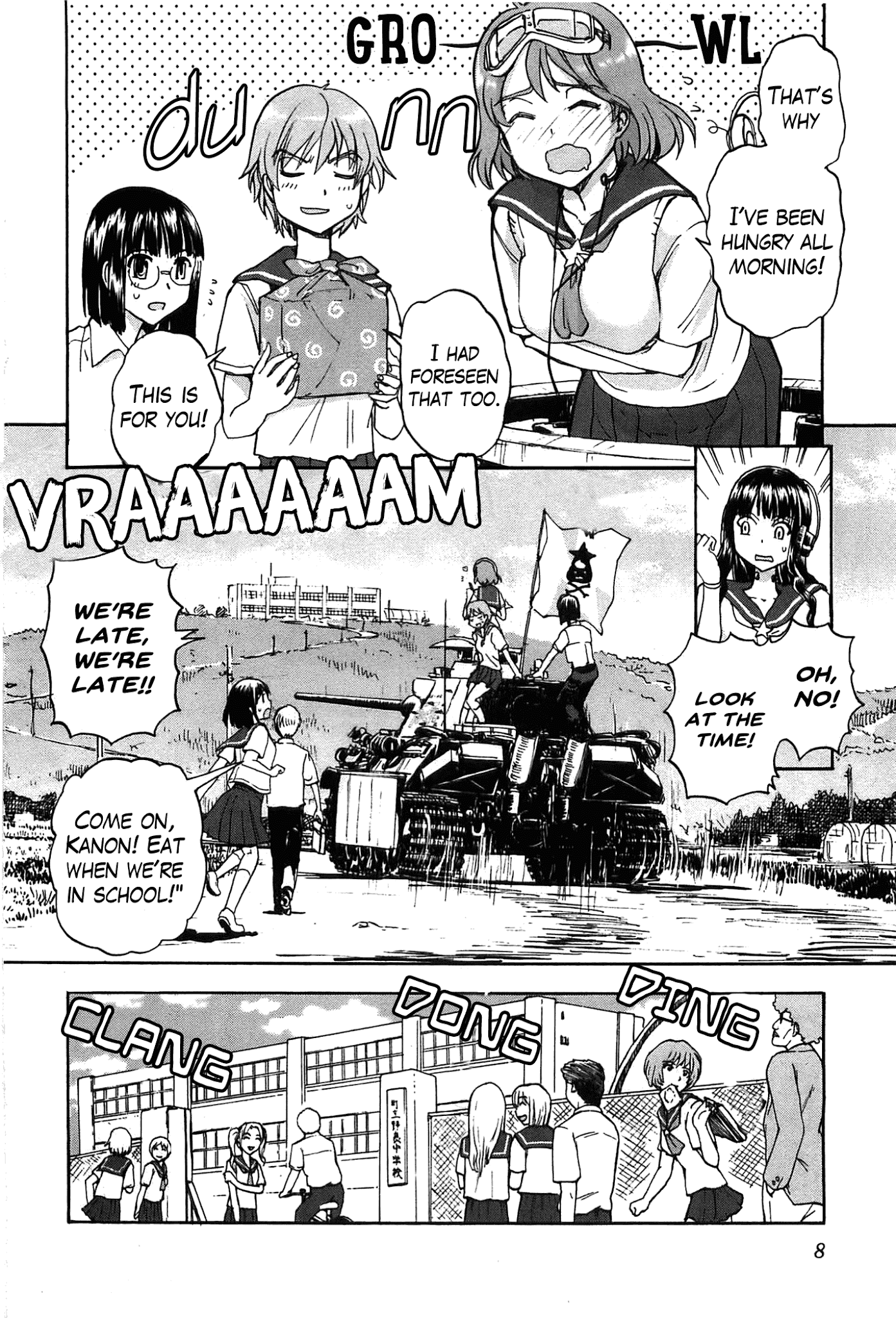 Sailor Fuku to Juusensha Chapter 21 page 11 - Chapter 21: Sortie! Nora Middle Schools Tank Fanclub