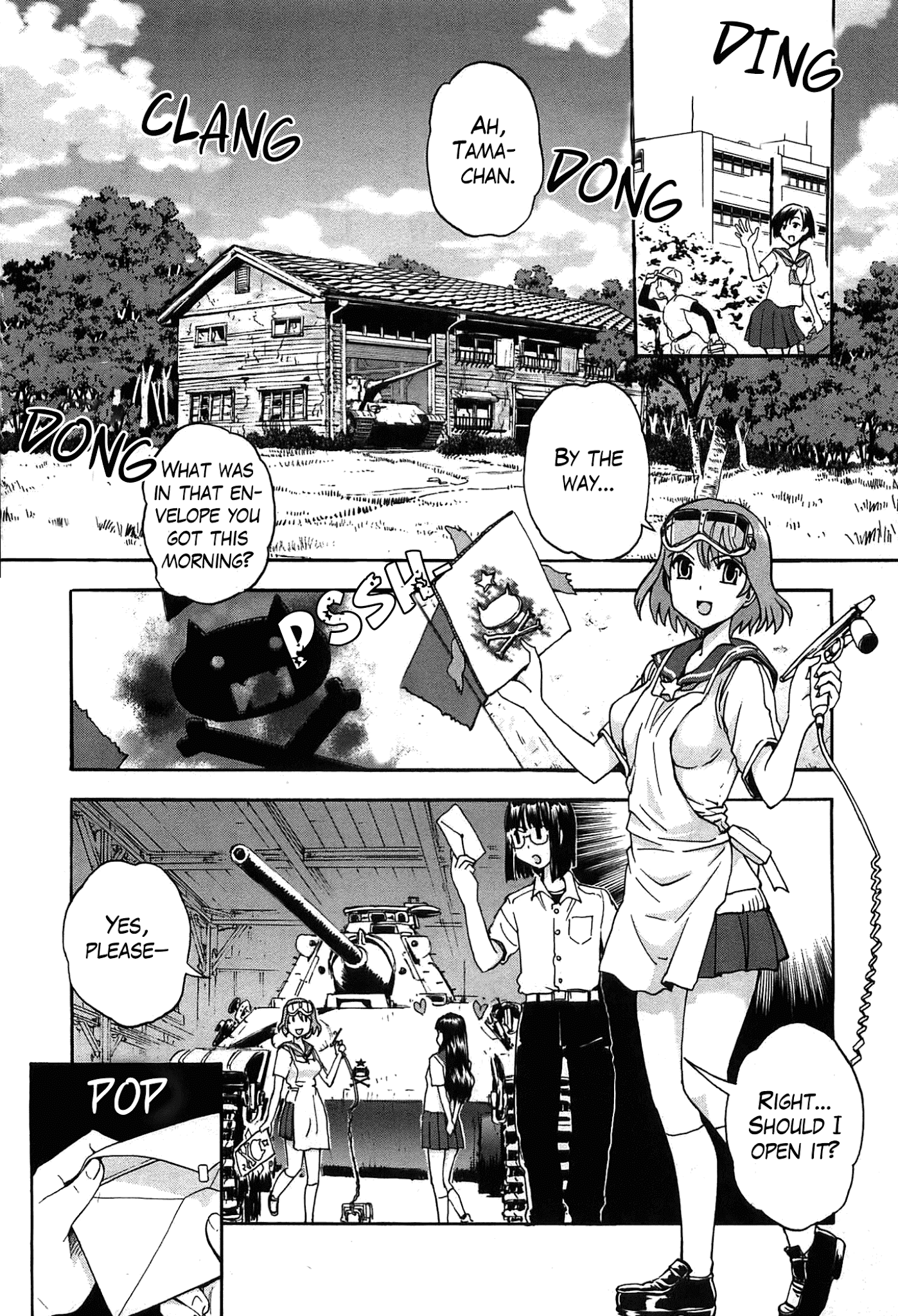 Sailor Fuku to Juusensha Chapter 21 page 13 - Chapter 21: Sortie! Nora Middle Schools Tank Fanclub