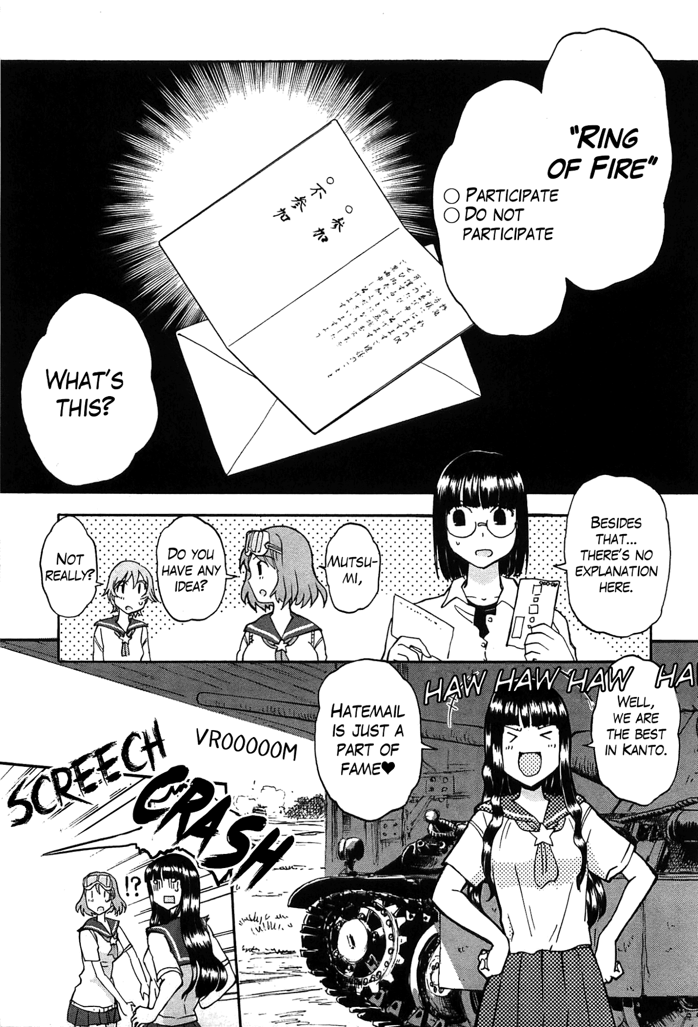 Sailor Fuku to Juusensha Chapter 21 page 14 - Chapter 21: Sortie! Nora Middle Schools Tank Fanclub