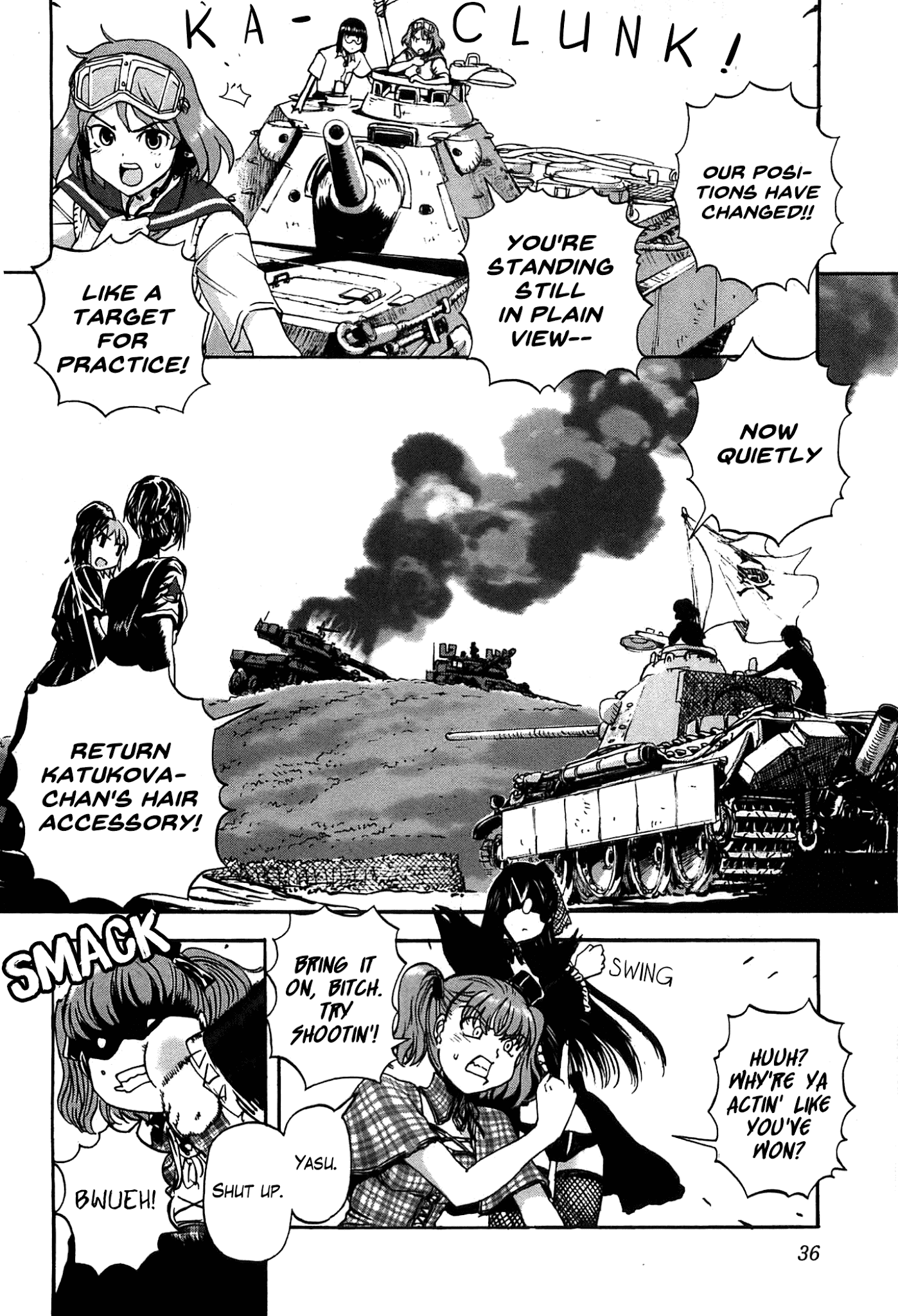 Sailor Fuku to Juusensha Chapter 21 page 38 - Chapter 21: Sortie! Nora Middle Schools Tank Fanclub