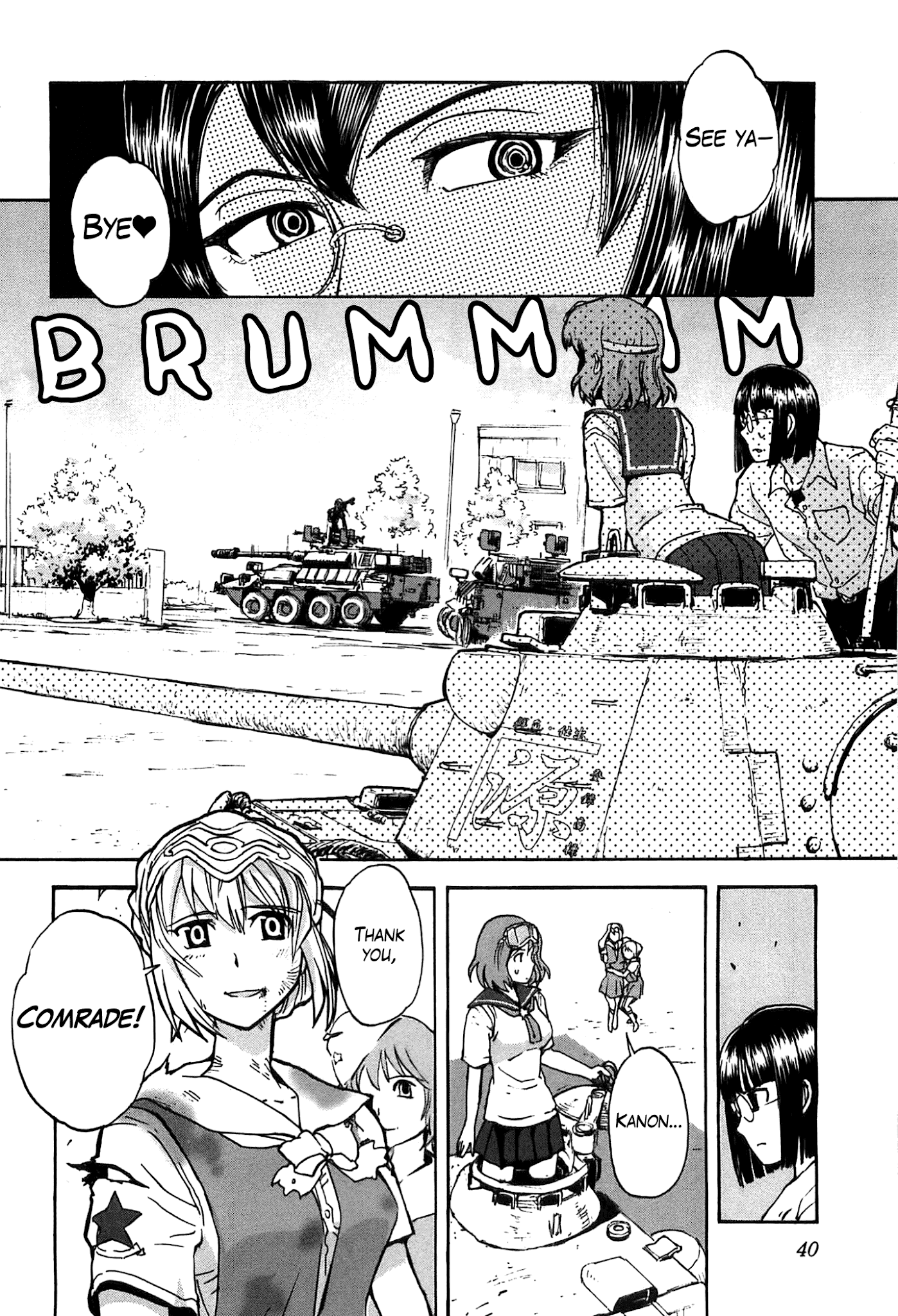 Sailor Fuku to Juusensha Chapter 21 page 41 - Chapter 21: Sortie! Nora Middle Schools Tank Fanclub